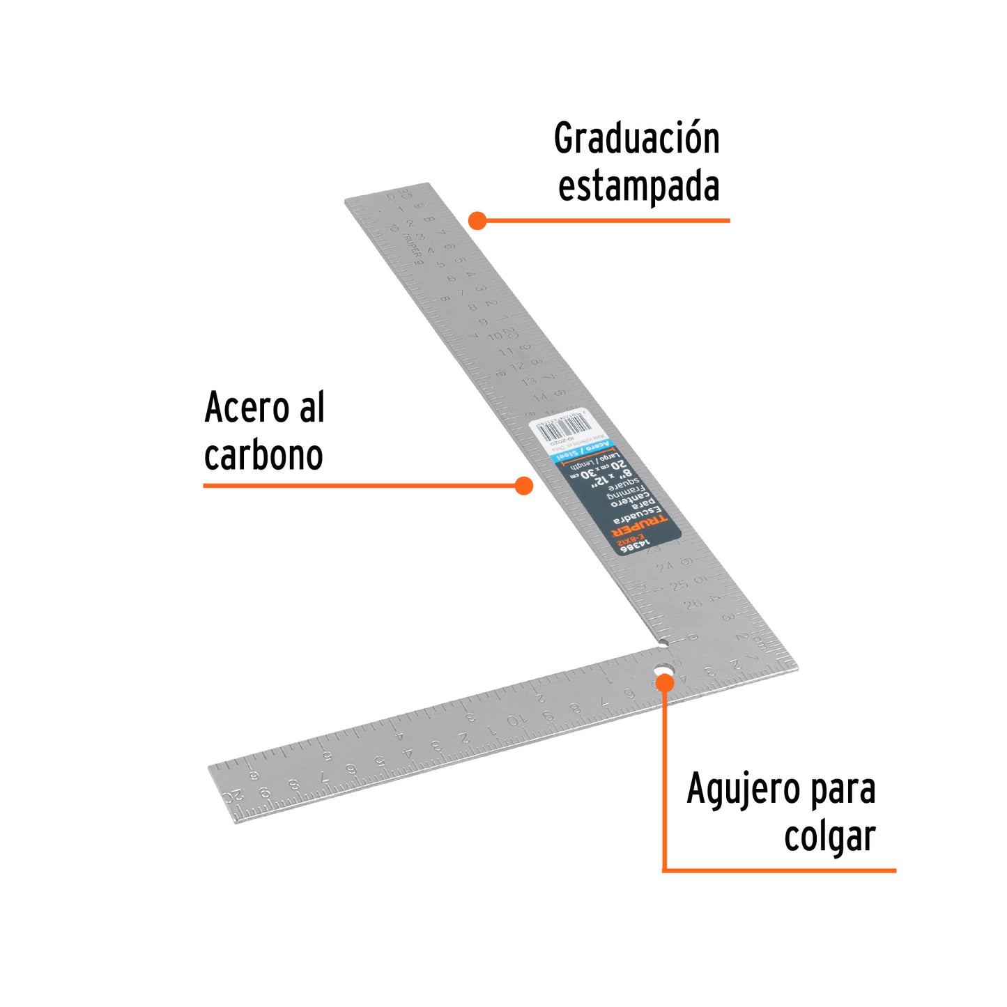 E-8X12 Escuadra para cantero, 8'x12'
