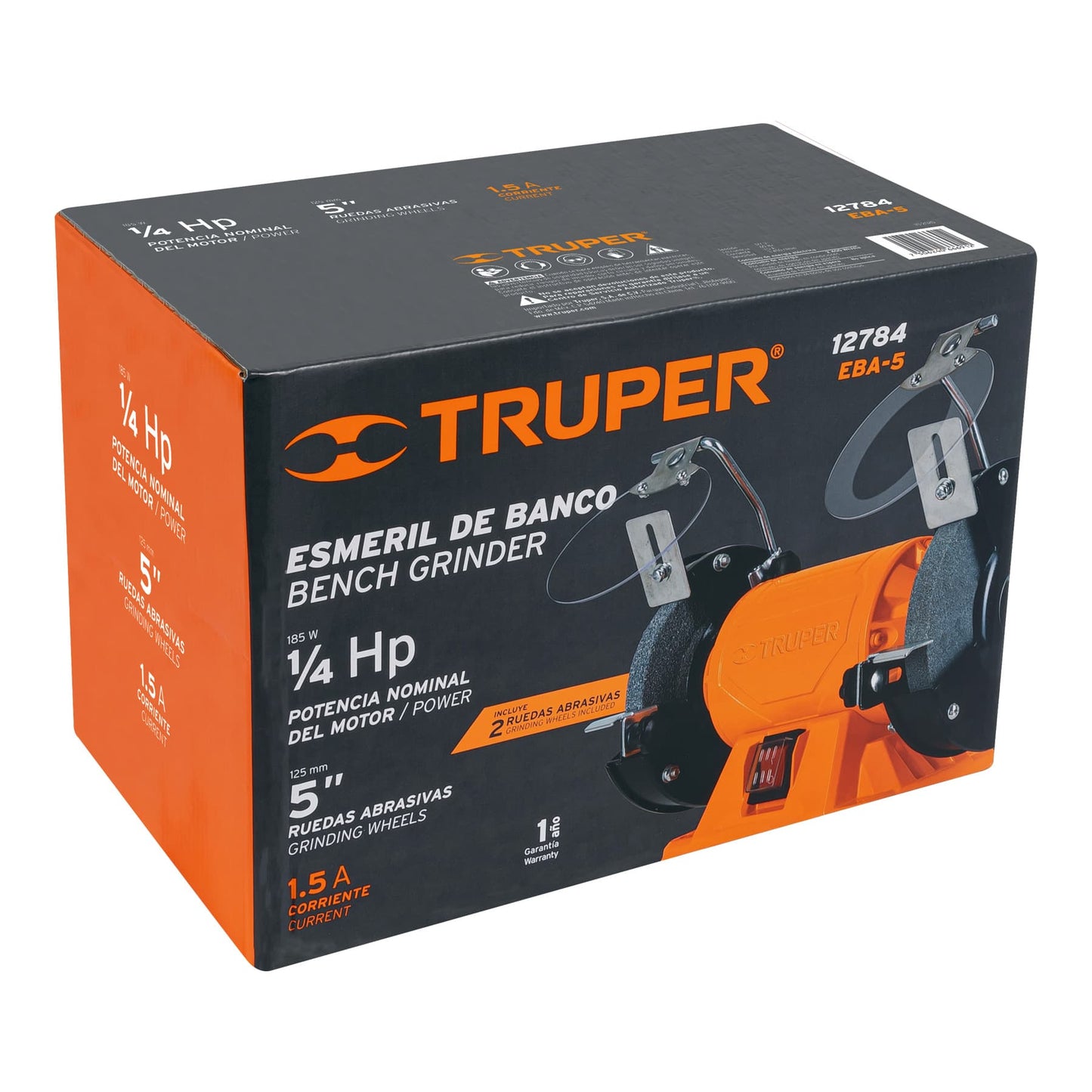 EBA-5 Esmeril de banco de 5' de 1/4 Hp