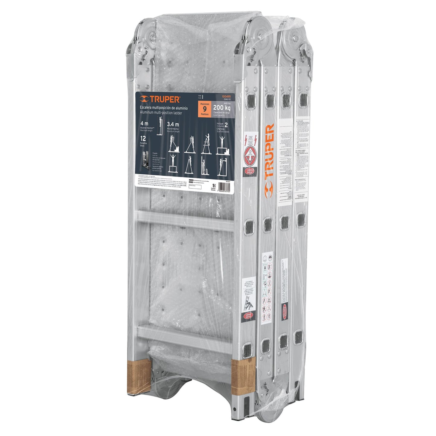 ESMU-112 Escalera multiposición, 12 peldaños, Tipo I