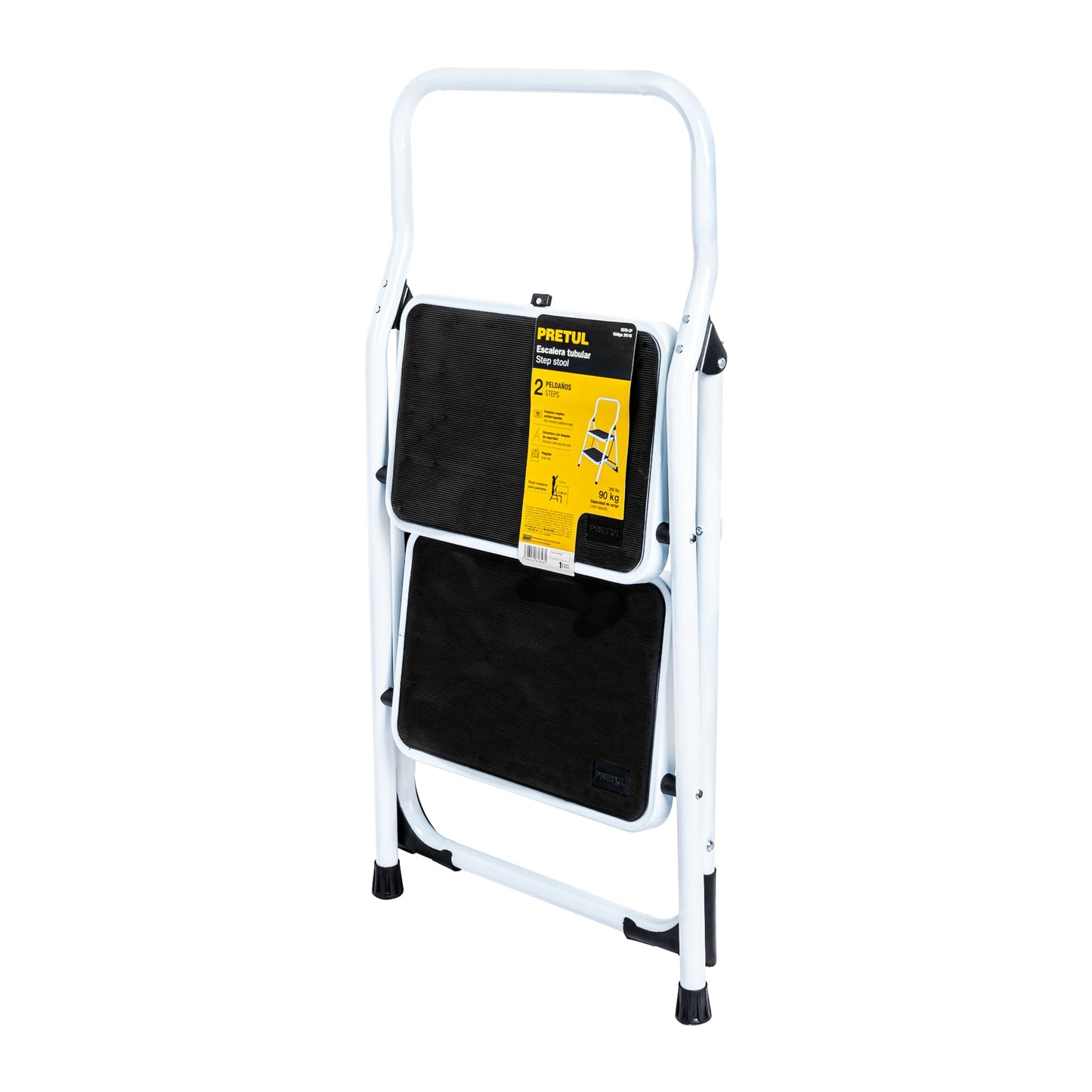 ESTU-2P Escalera tubular de 2 peldaños Pretul