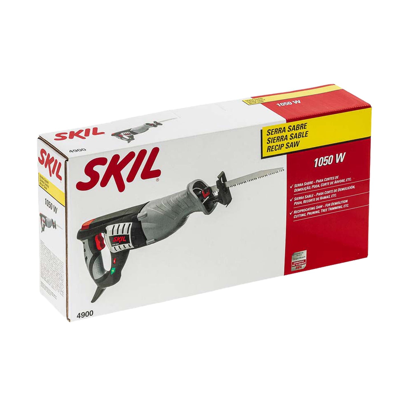 Sierra Sable Skil 4900 1050W 110V, con 3 hojas de Sierra