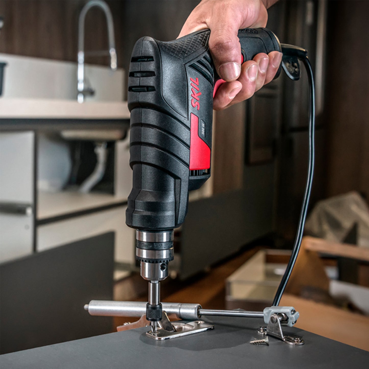 Taladro de rotación Skil 6000 500W 110V Llave de mandril