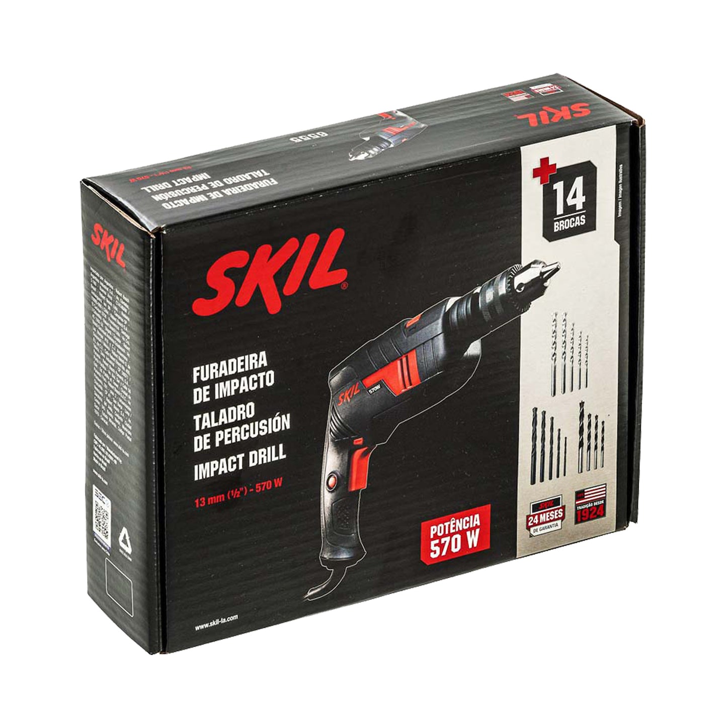 Taladro percutor Skil 6555 570W 110V 14 brocas