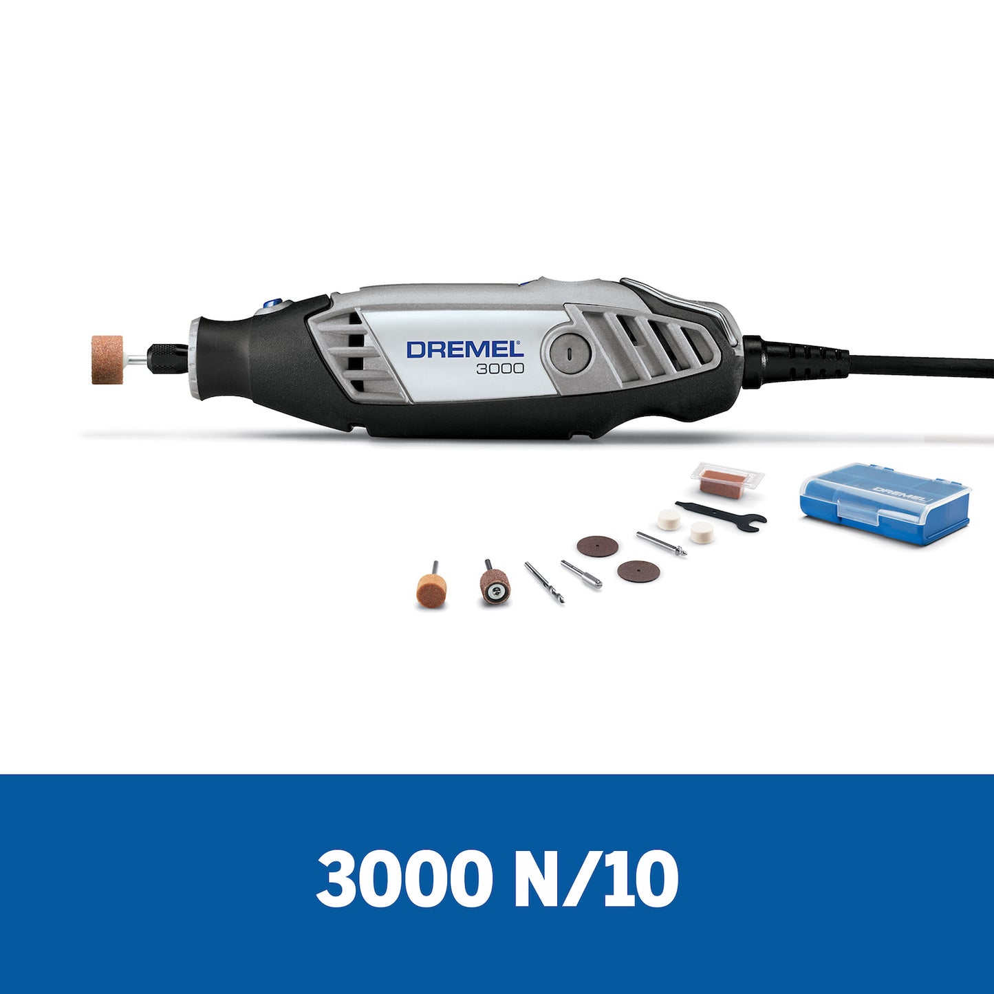 F0133000PA-000 Dremel 3000 Mototool con 10 Accesorios