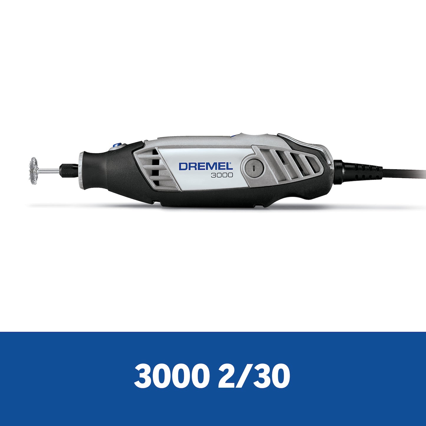 F0133000PP Dremel 3000 Mototool con 2 Acoples y 30 Accesorios + Maleta