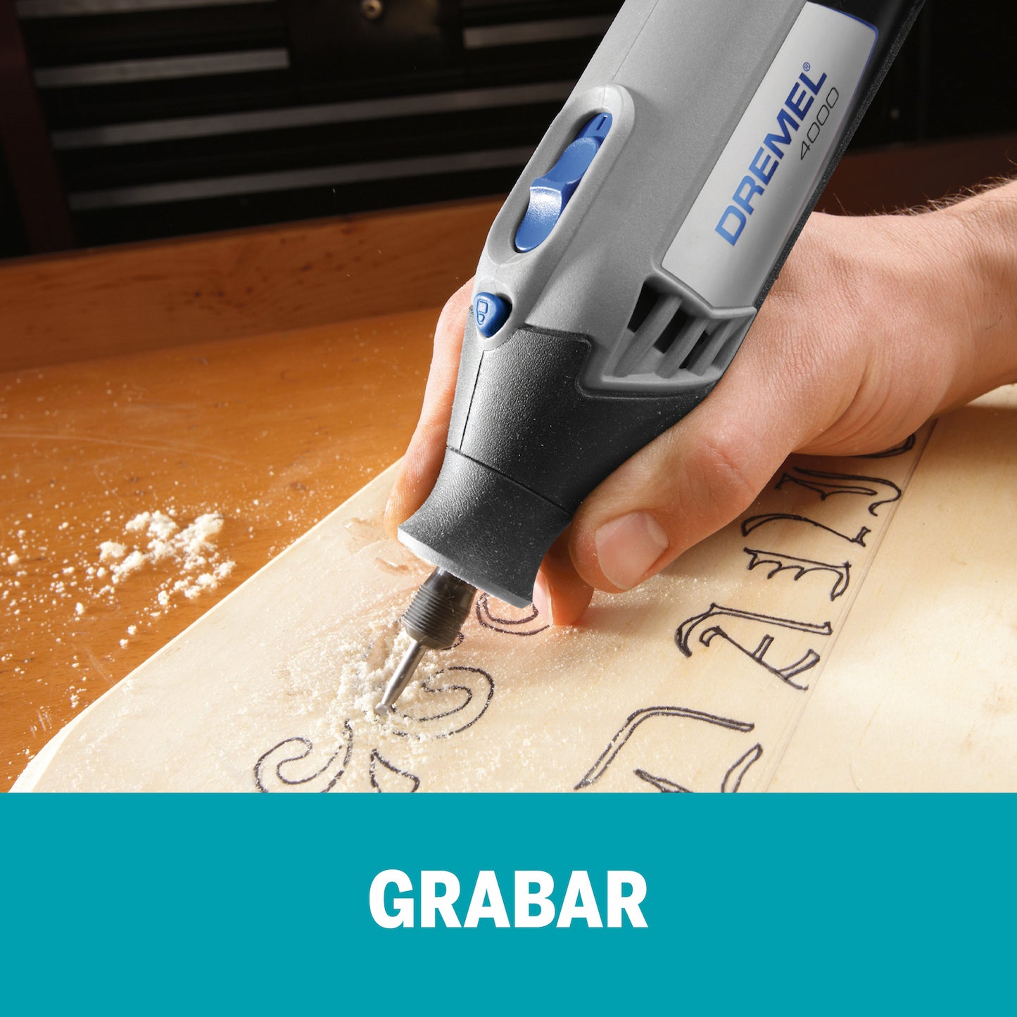 F0134000NA-000 Dremel 4000 Mototool con 3 Acoples y 36 Accesorios + Maleta