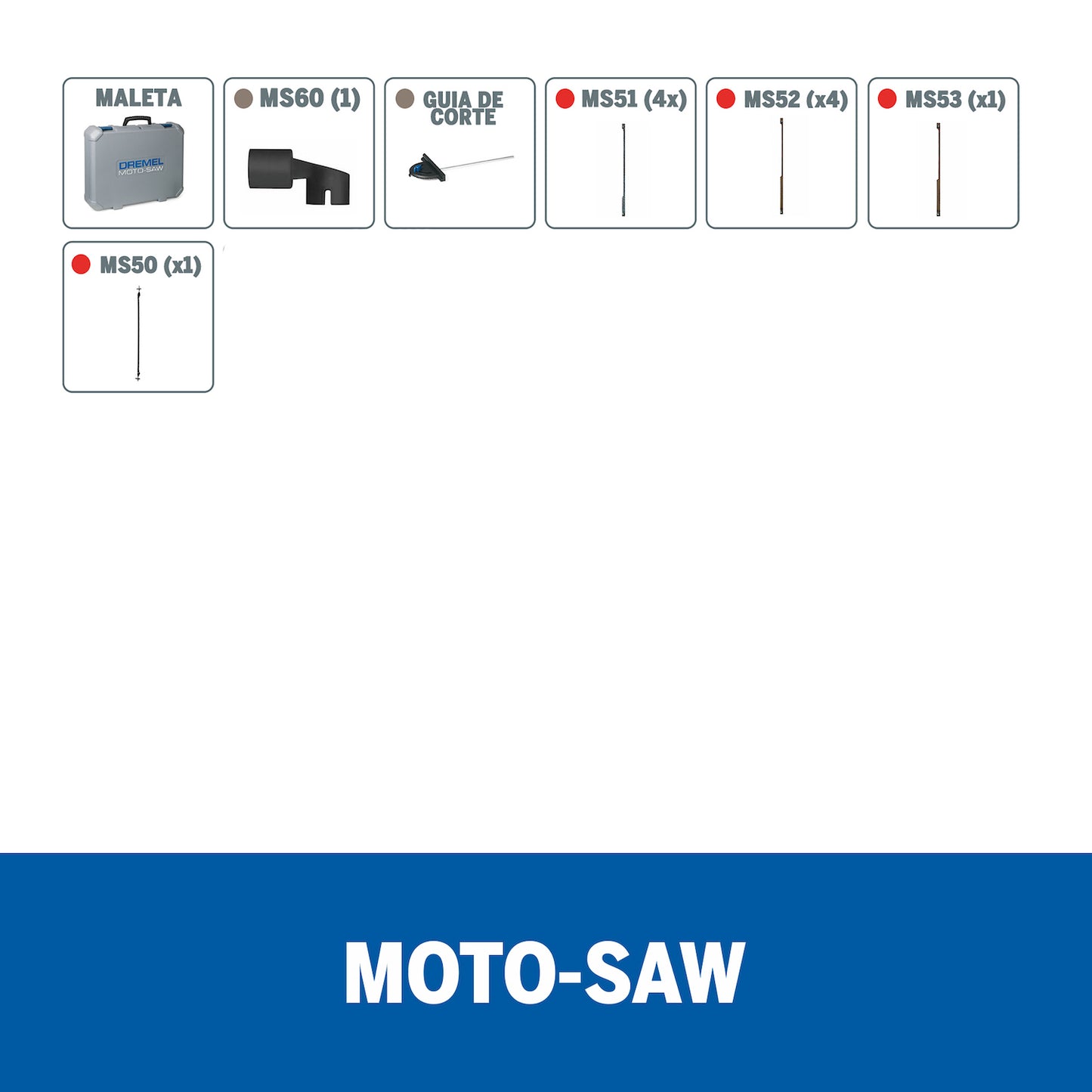 F013MS20AA-000 Dremel Moto-Saw Sierra Caladora de Banco con 10 Accesorios + Maleta