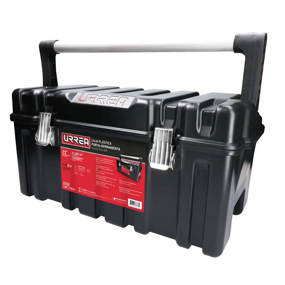 CPU20 Caja plástica de broches metálicos de 21" X 11" X 10", uso pesado, Urrea