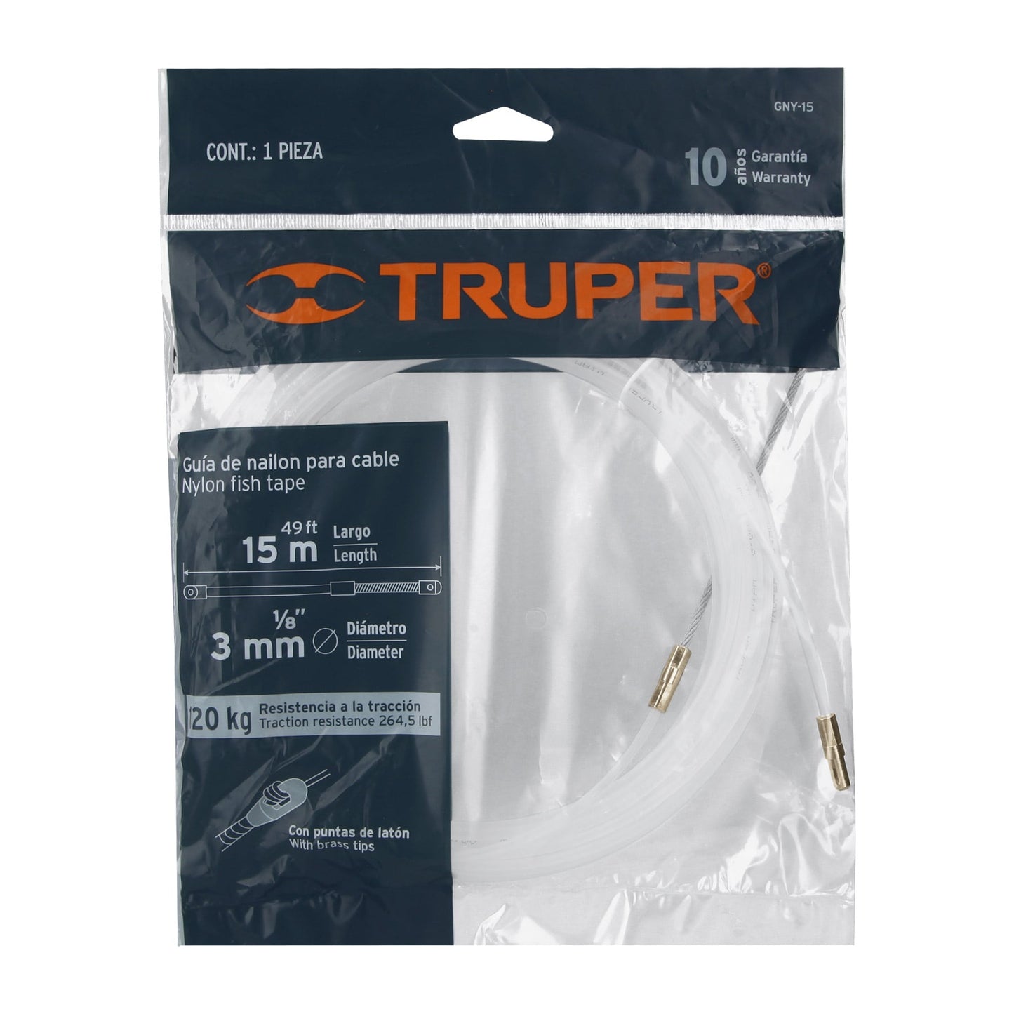 GNY-15 Sonda de nylon para cable 15 m