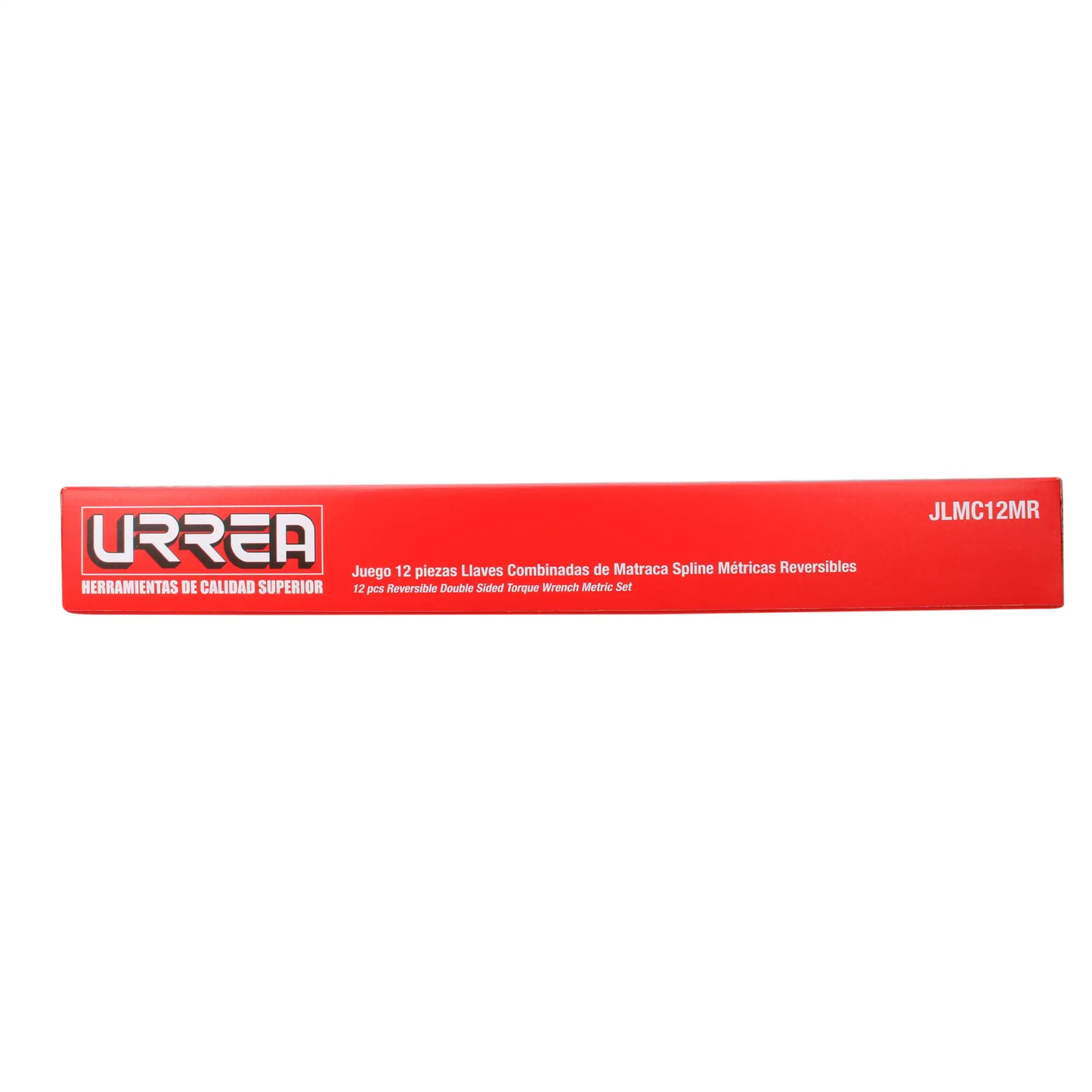 JLMC12MR Juego de llaves combinadas con ratchet spline 12 piezas 8 a 19 mm en caja, uso pesado, Urrea
