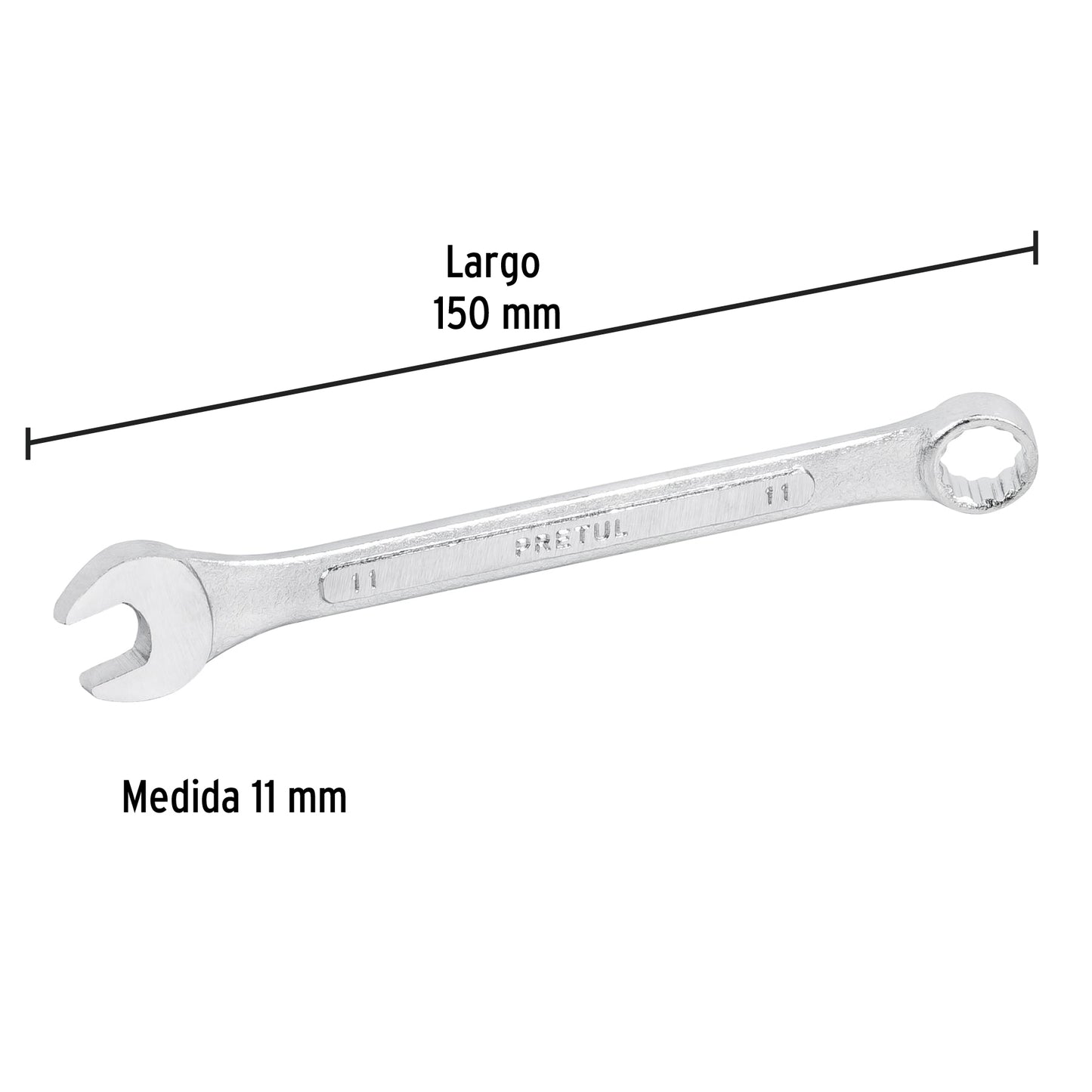 LL-1211MP Llave mixta mm, 11 x 130 mm, Pretul