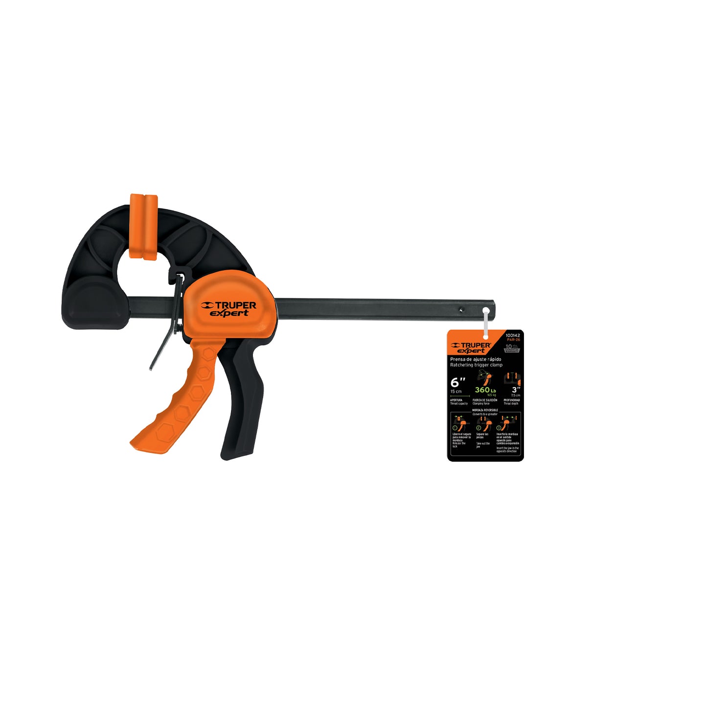PAR-26 Prensa con ajuste rápido 6", uso rudo