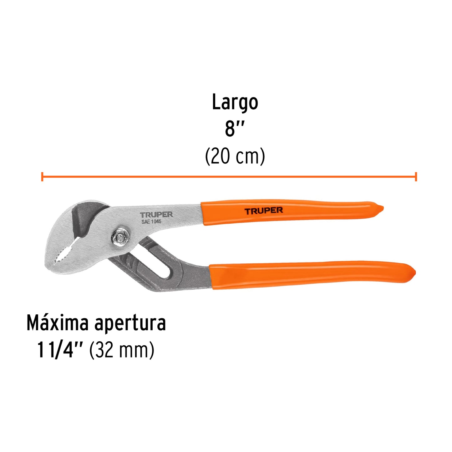 PEX-8 Alicate de extensión 8', mango de vinil