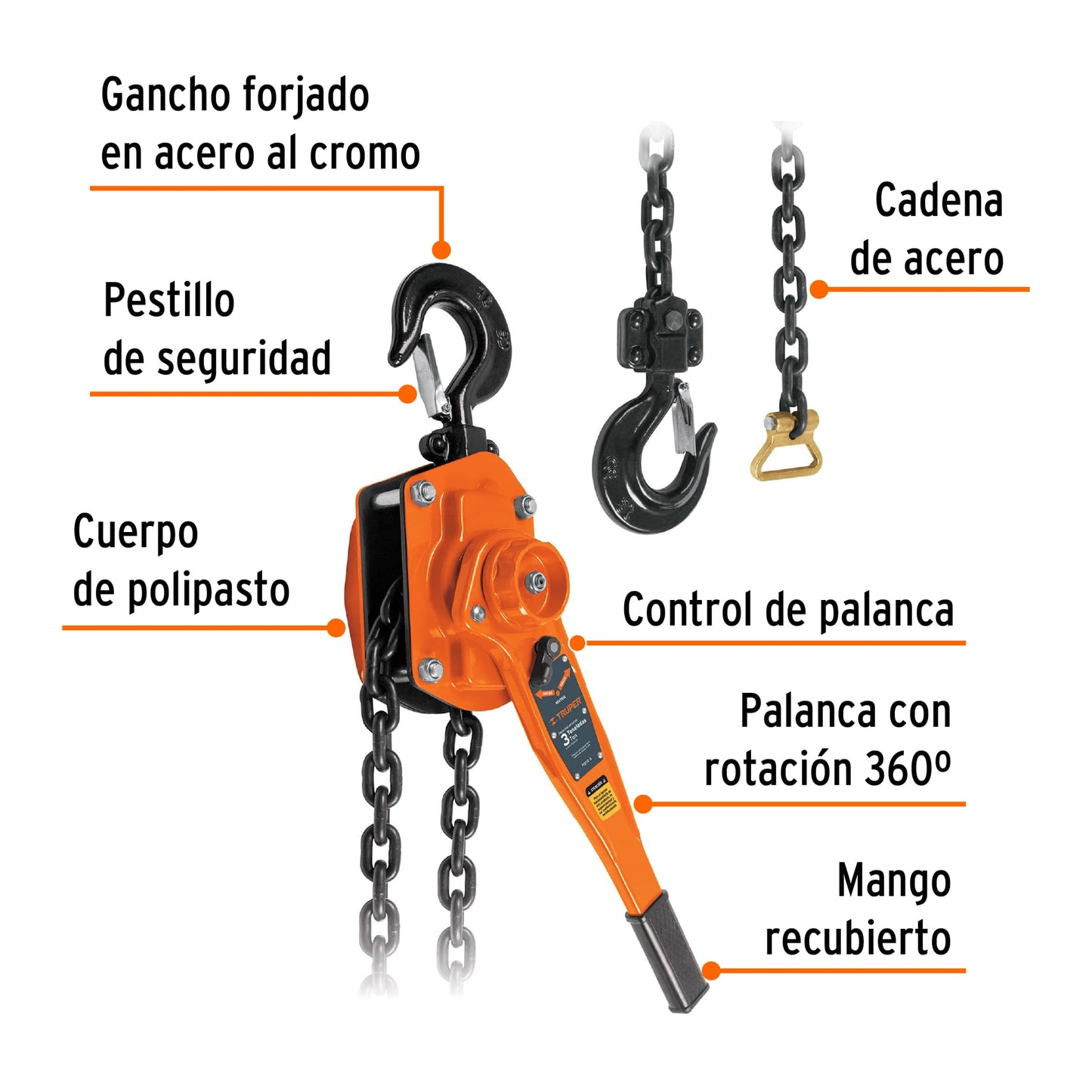 POPA-3 Diferencial de palanca, 3 ton
