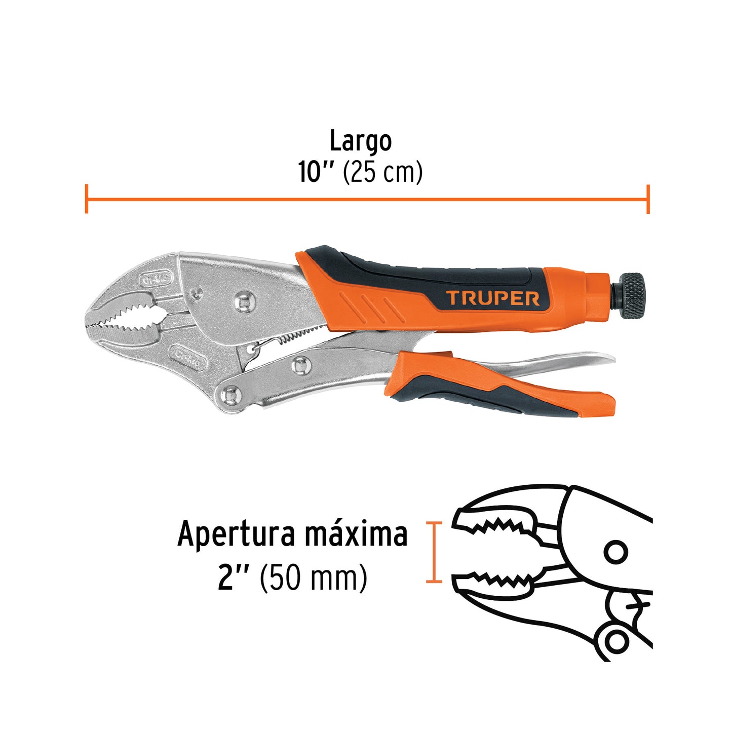 PPT-10CX Hombresolo curvo 10", mango de vinil