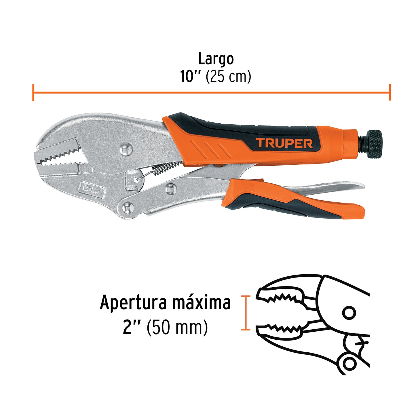 PPT-10RX Hombresolo recto 10", mango de vinil