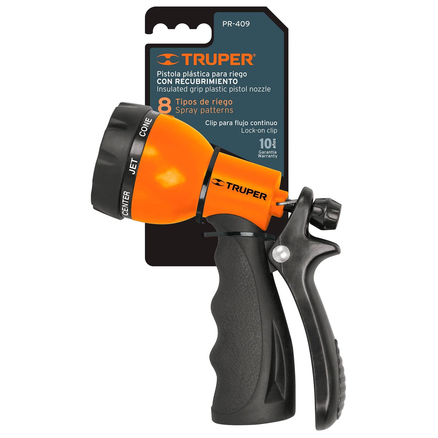 PR-409 Pistola plástica, 8 funciones