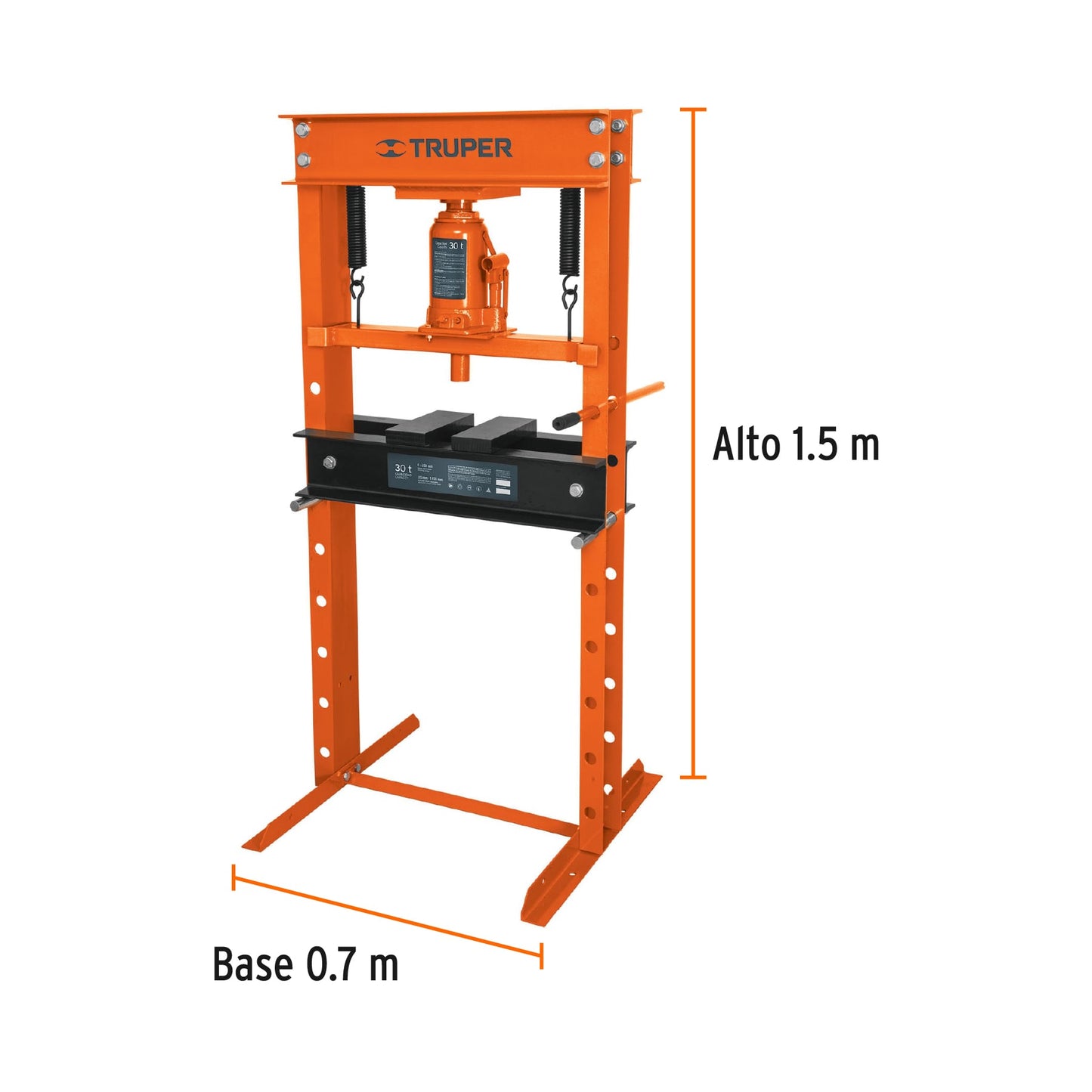 PREH-30G Prensa hidráulica 30 toneladas con gato de botella