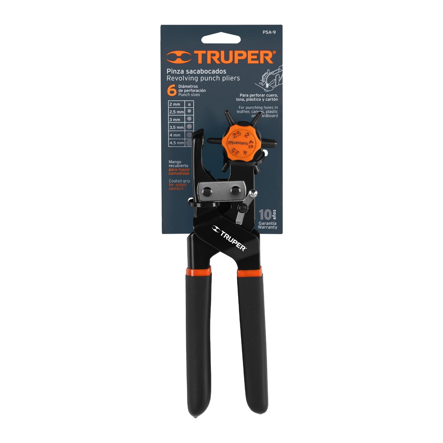 PSA-9 Pinza sacabocados 9" mango de PVC