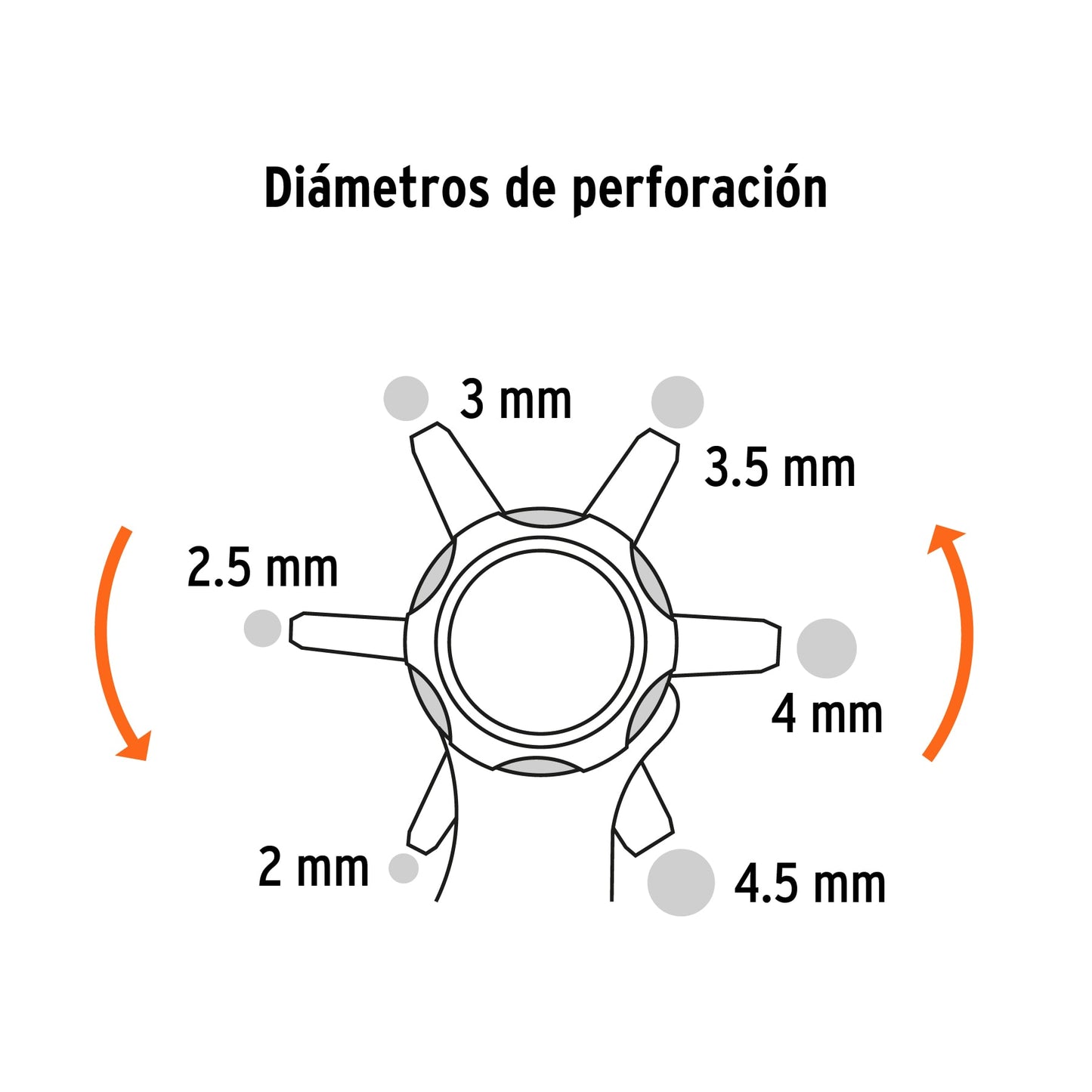 PSA-9 Pinza sacabocados 9" mango de PVC