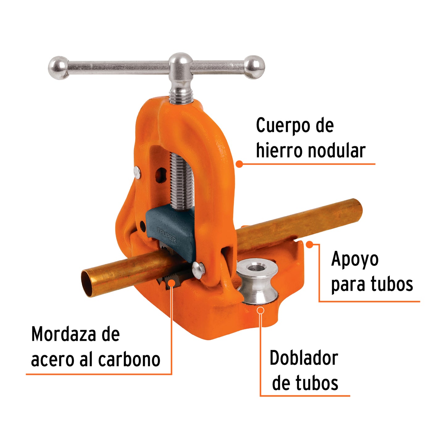 PTU-20 Prensa 2" de yugo para tubo