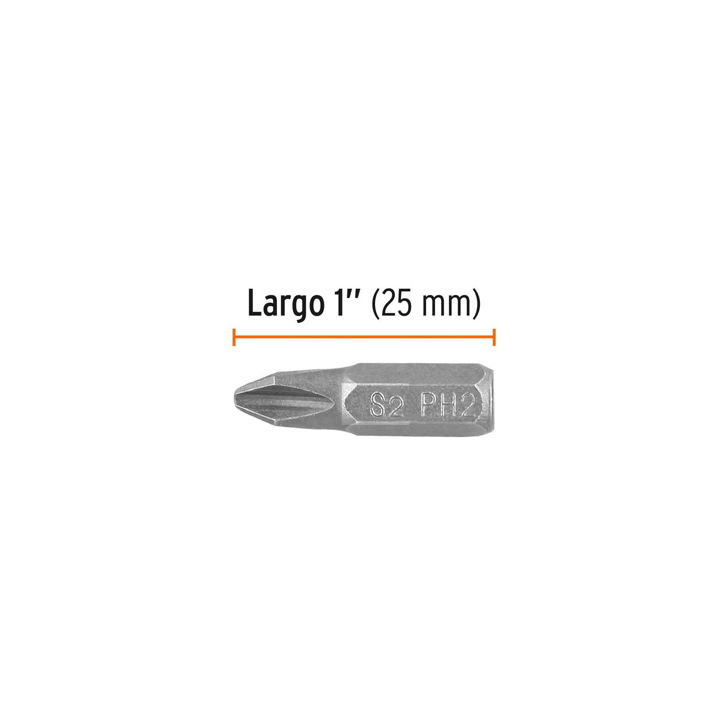 PUDE-1102-15 Puntas Phillips #2, 1', estuche con 15 piezas, Expert