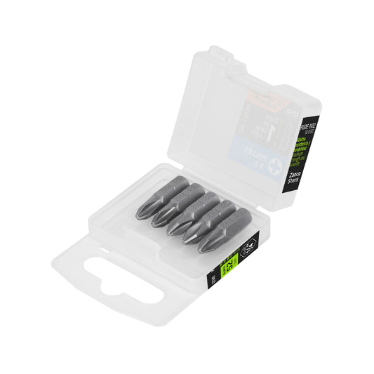 PUDE-1102 Puntas Phillips #2, 1', estuche con 5 piezas, Expert