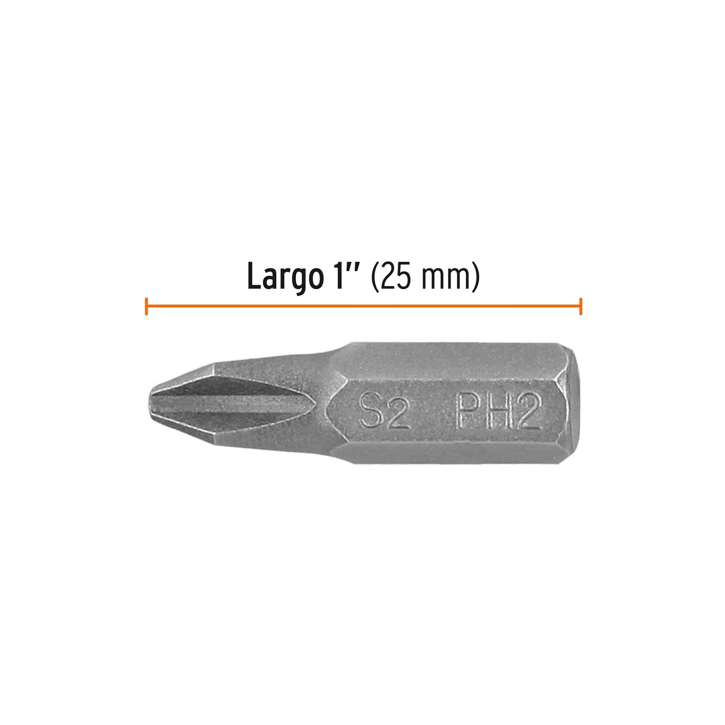 PUDE-1102 Puntas Phillips #2, 1', estuche con 5 piezas, Expert