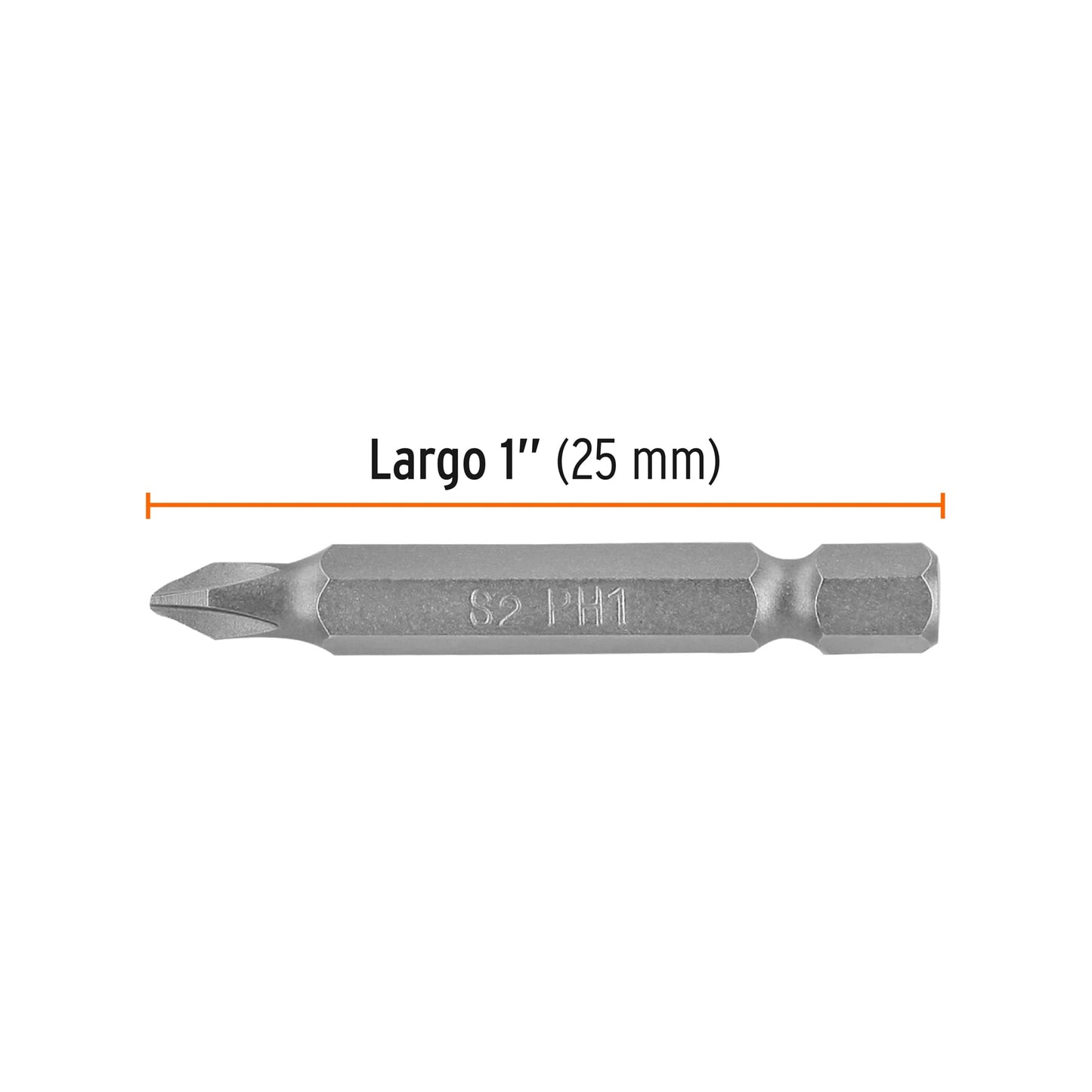 PUDE-1201 Puntas Phillips #1, 2', estuche con 5 piezas, Expert