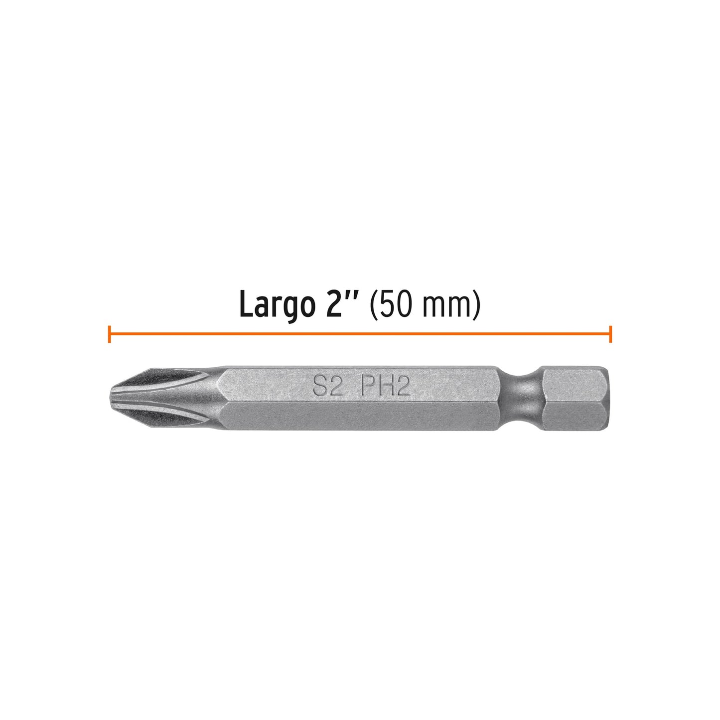 PUDE-1202-15 Puntas Phillips #2, 2', estuche con 15 piezas, Expert
