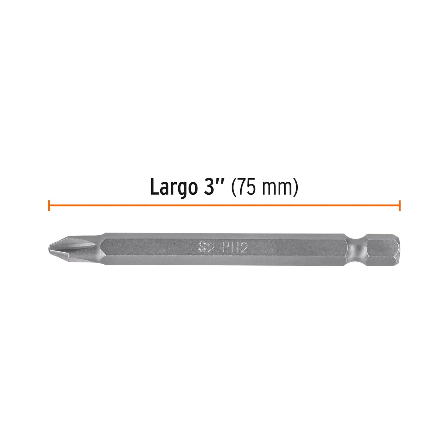 PUDE-1302 Puntas Phillips #2, 3', estuche con 5 piezas, Expert
