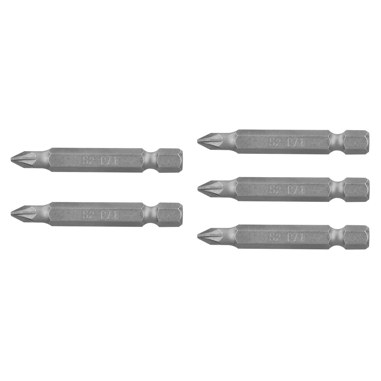 PUDE-2201 Puntas Pozidriv #1, 2', estuche con 5 piezas, Expert