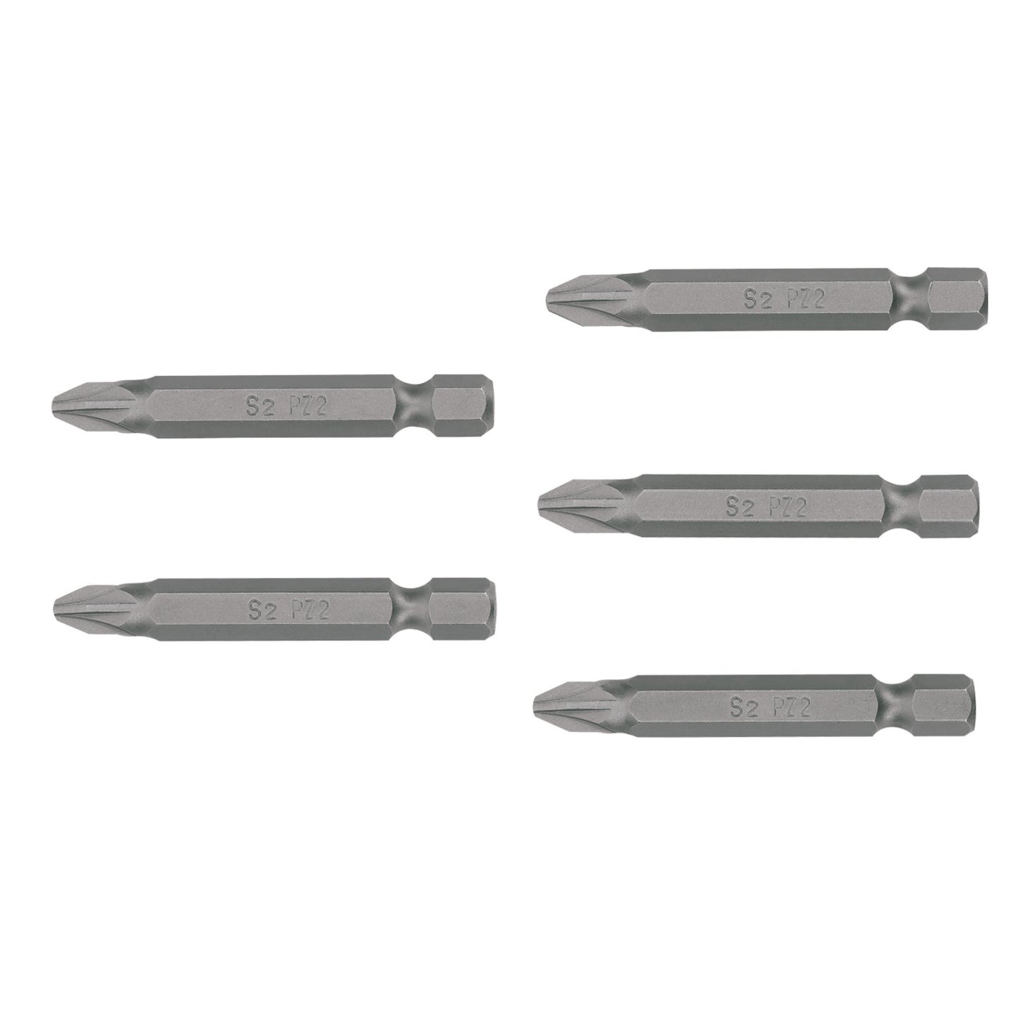 PUDE-2202 Puntas Pozidriv #2, 2', estuche con 5 piezas, Expert