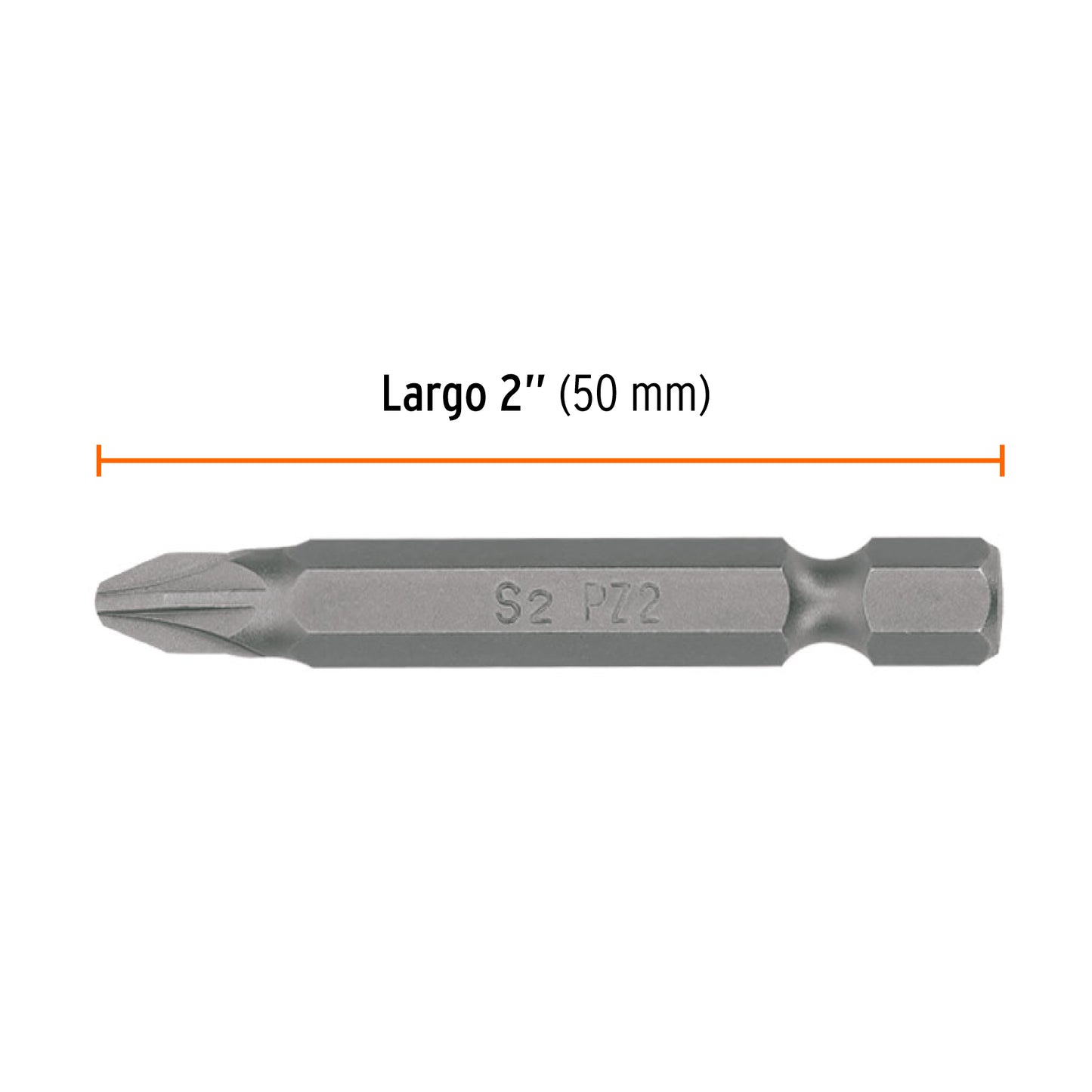 PUDE-2202 Puntas Pozidriv #2, 2', estuche con 5 piezas, Expert