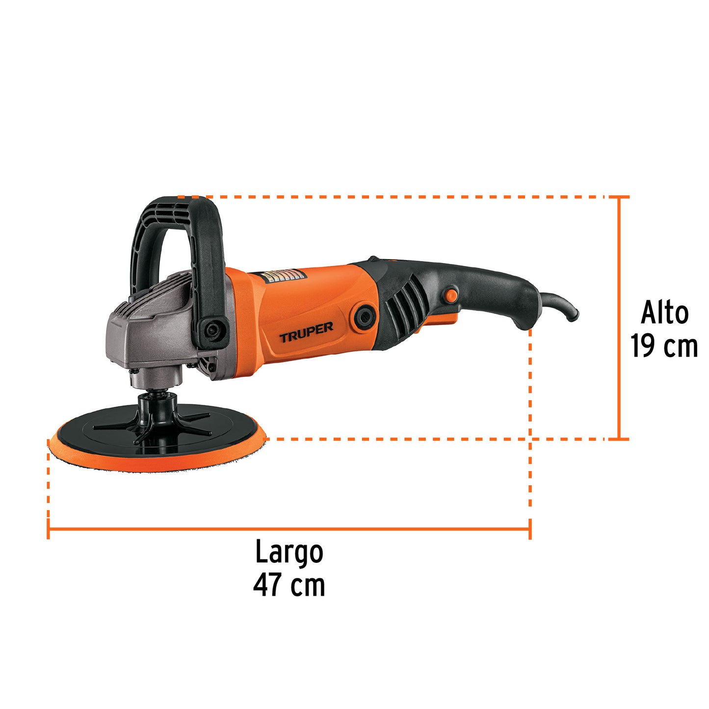PULA-7A3 Polichadora para autos, 7", 1,200 W