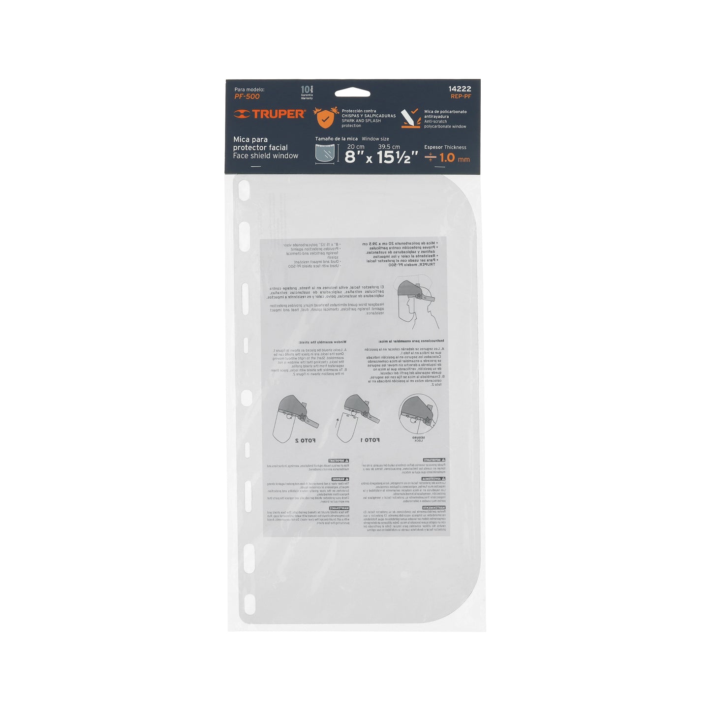 REP-PF Repuesto para careta facial PF-500