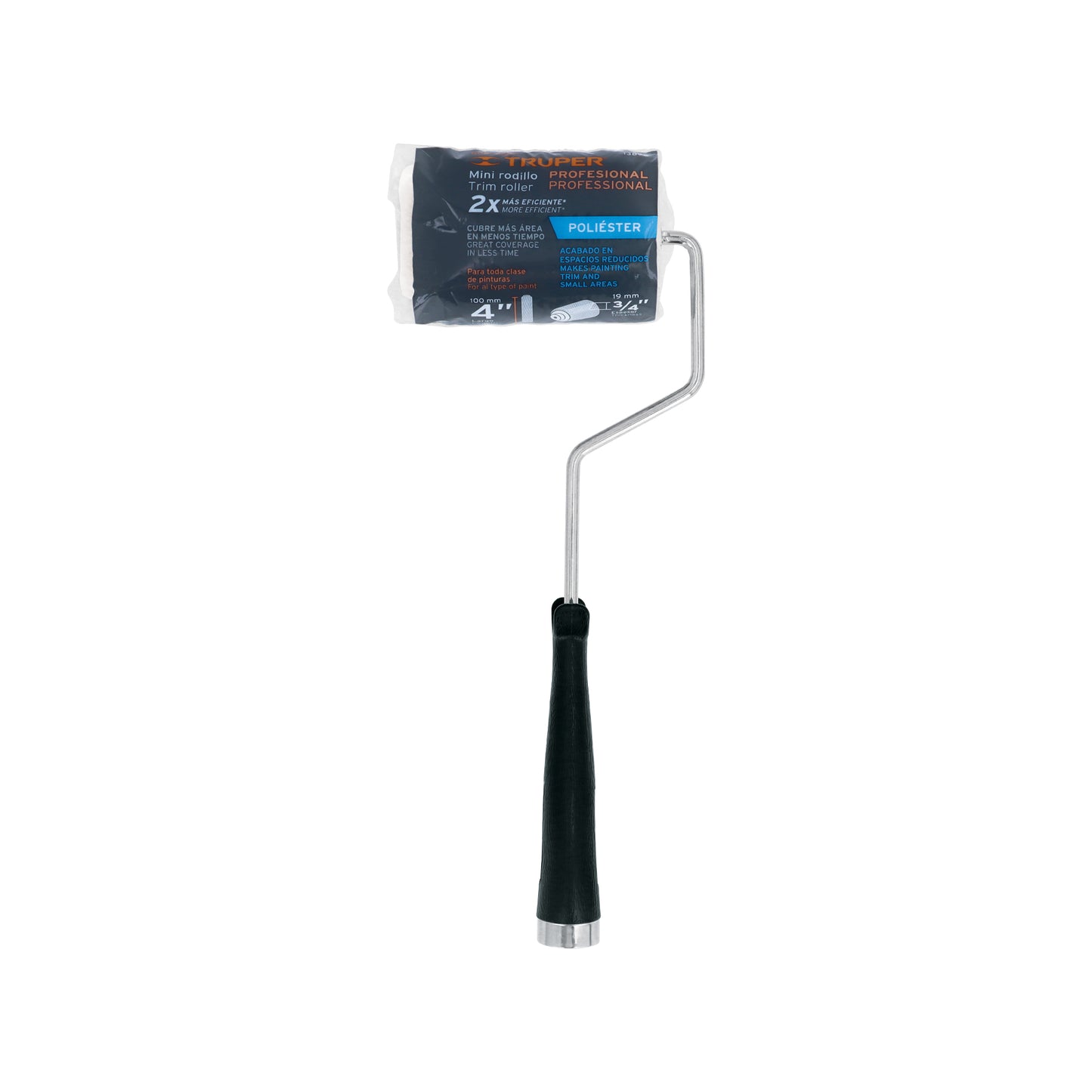 ROPI-420P Mini rodillo para pintar, felpa 4 x 3/4", de poliester