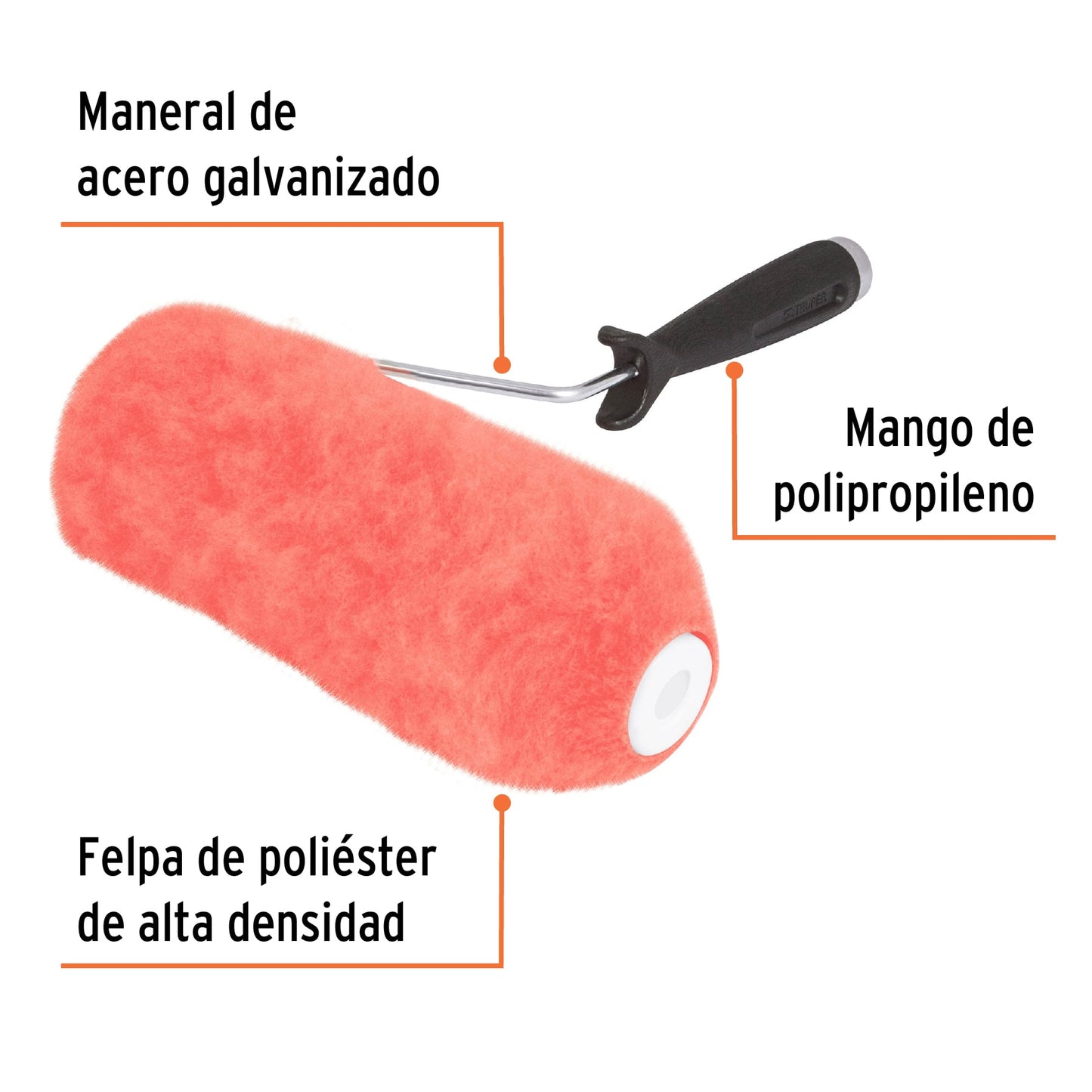 ROPI-930 Rodillo para pintar, 9 x 1-1/4', superficies extra rugosas