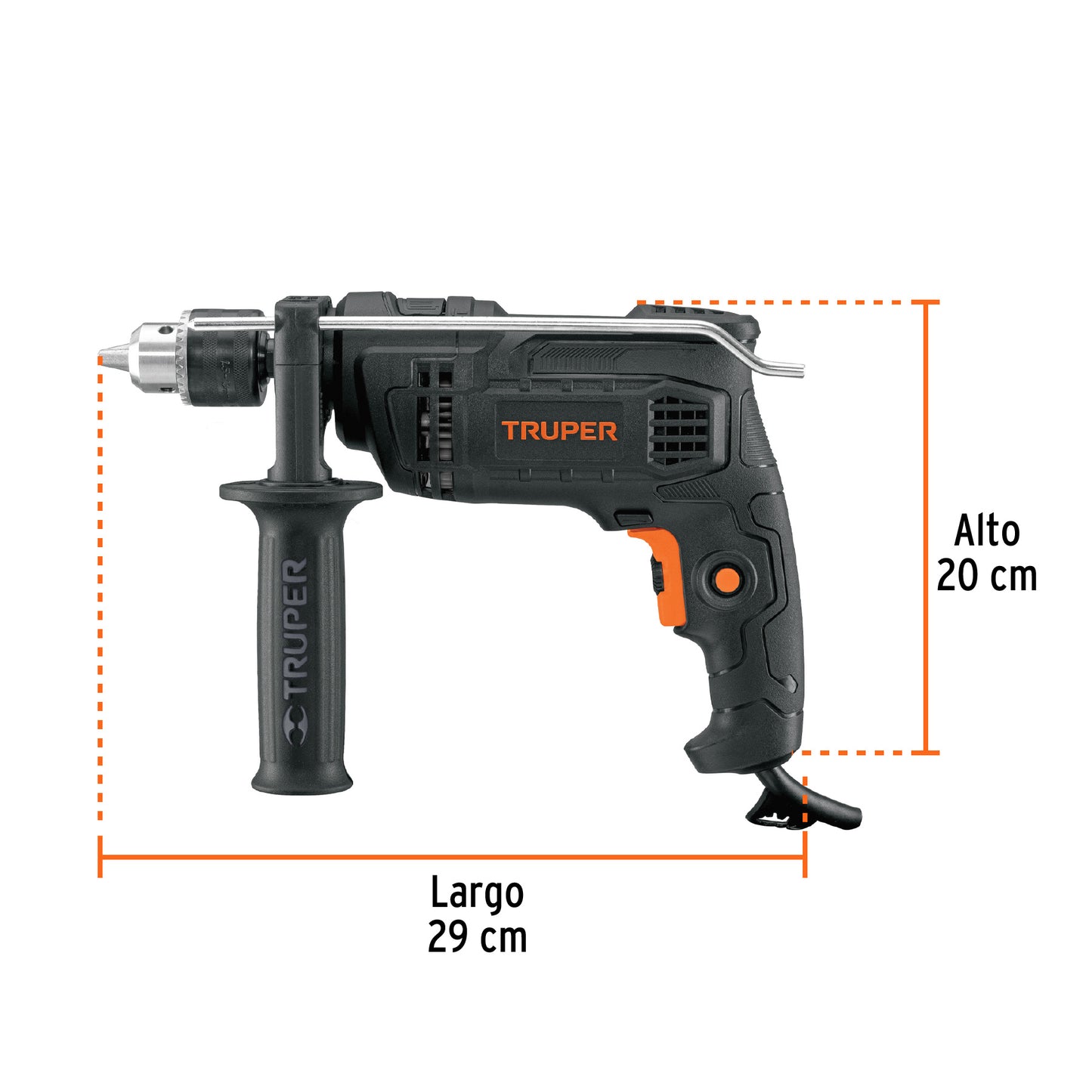 ROTO-1/2N6 Taladro percutor industrial  1/2" 650 W