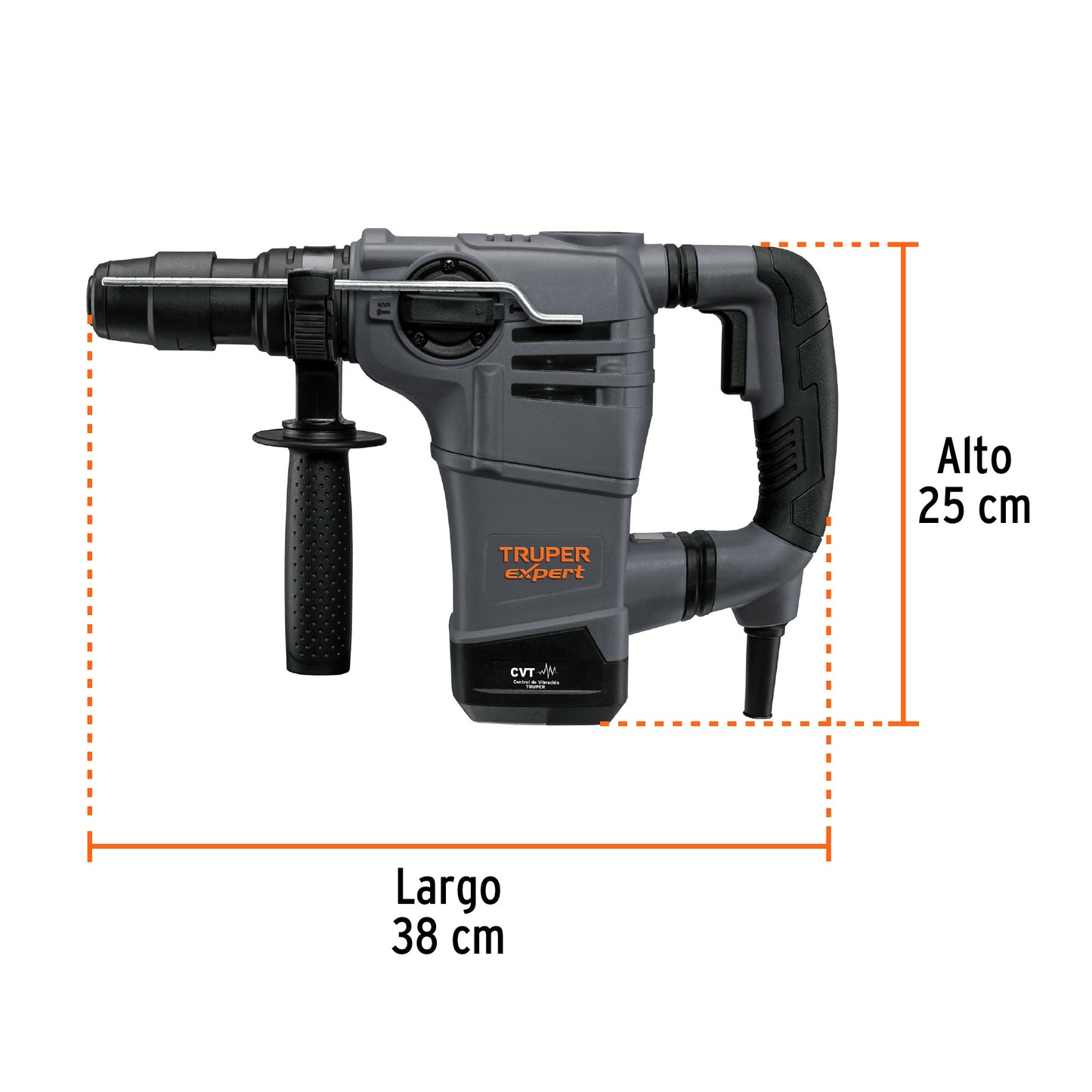 RPLUS-4NX Rotomartillo SDS Plus 4 Joules, 1000 W, Truper Expert