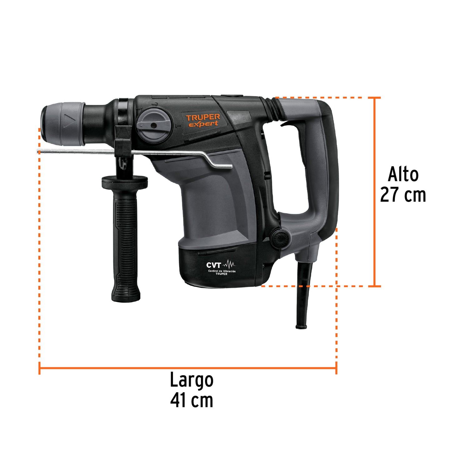 RPLUS-6NX Rotomartillo SDS Plus 6 Joules, 1100 W, Truper Expert