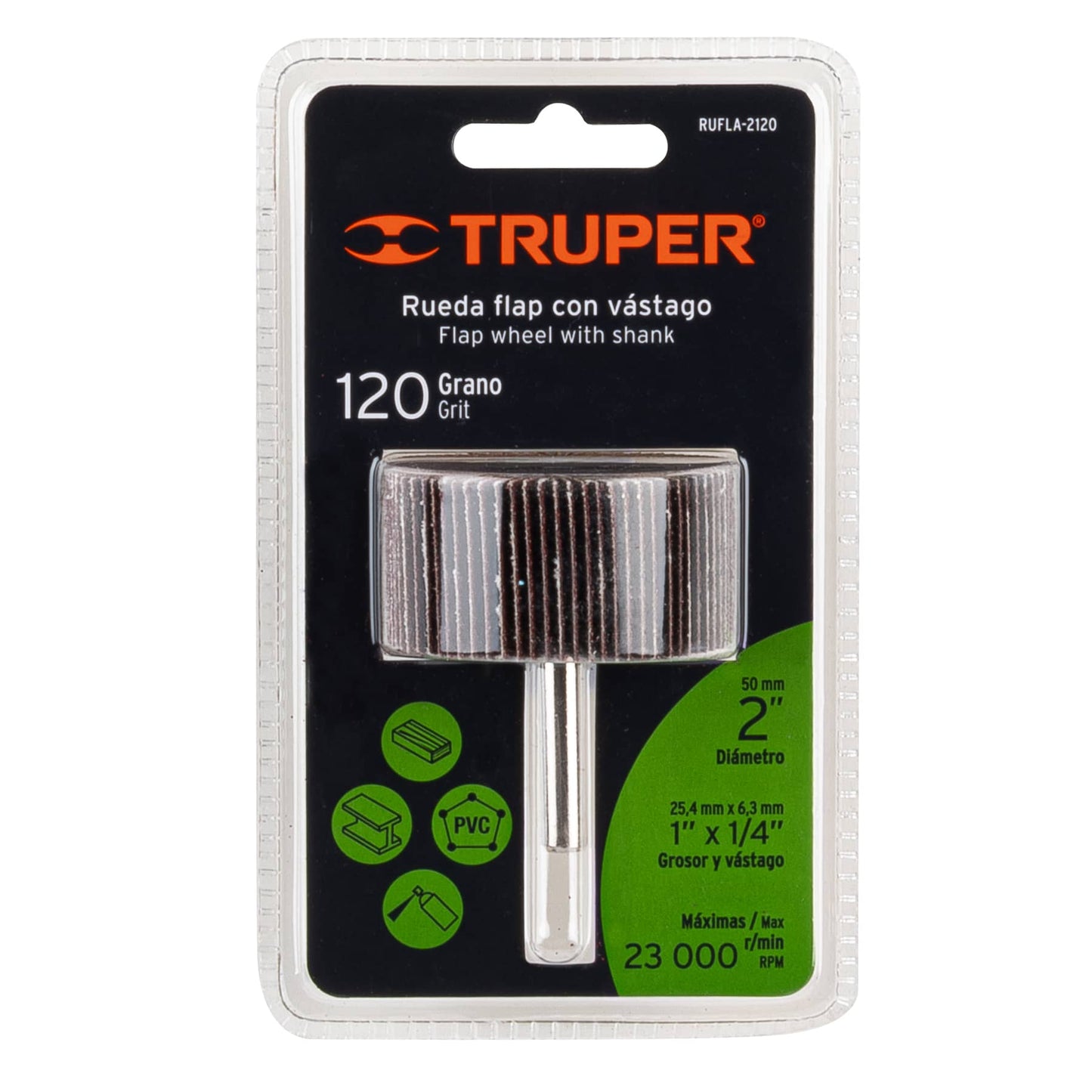 RUFLA-2120 Rueda flap de 2", grano 120