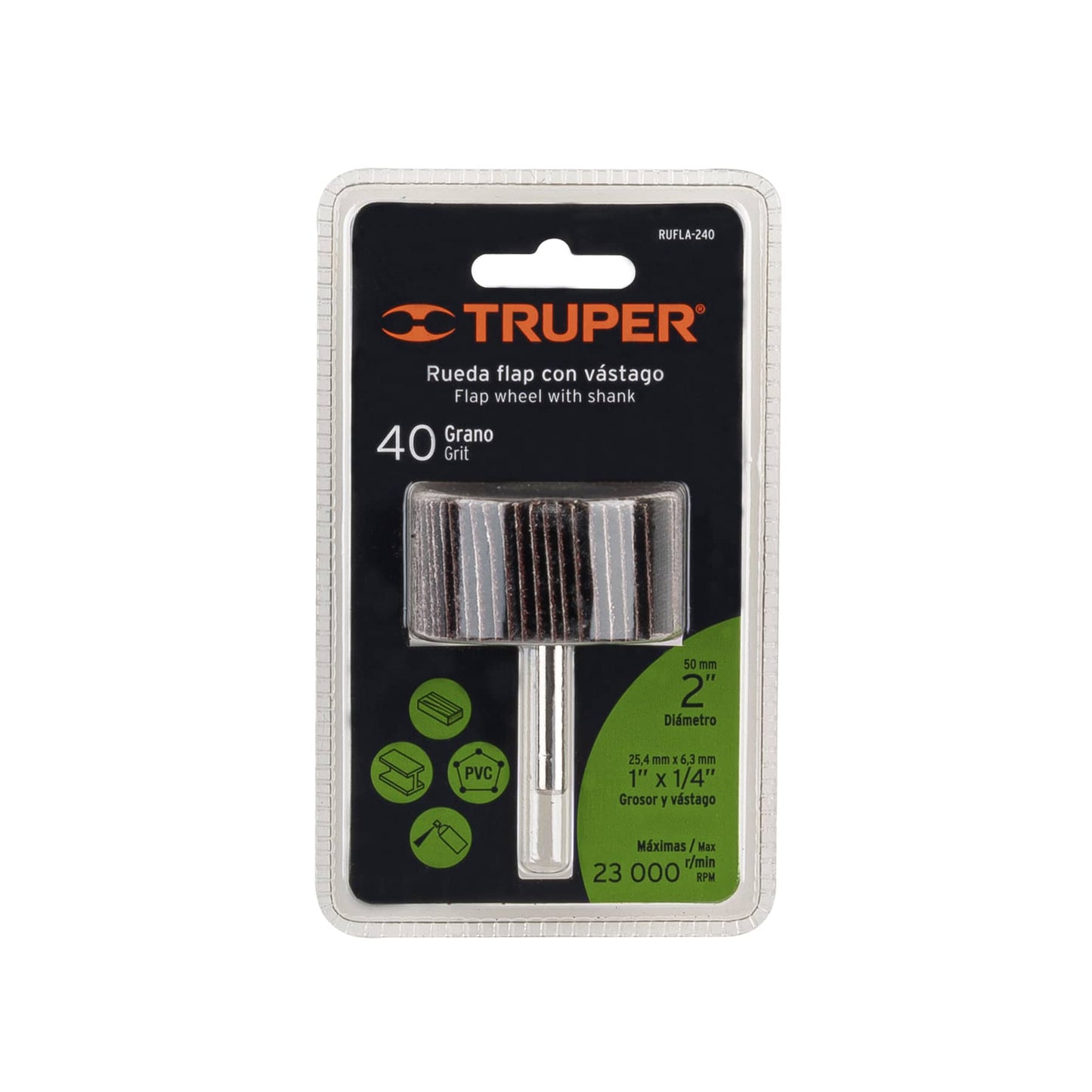 RUFLA-240 Rueda flap de 2", grano 40