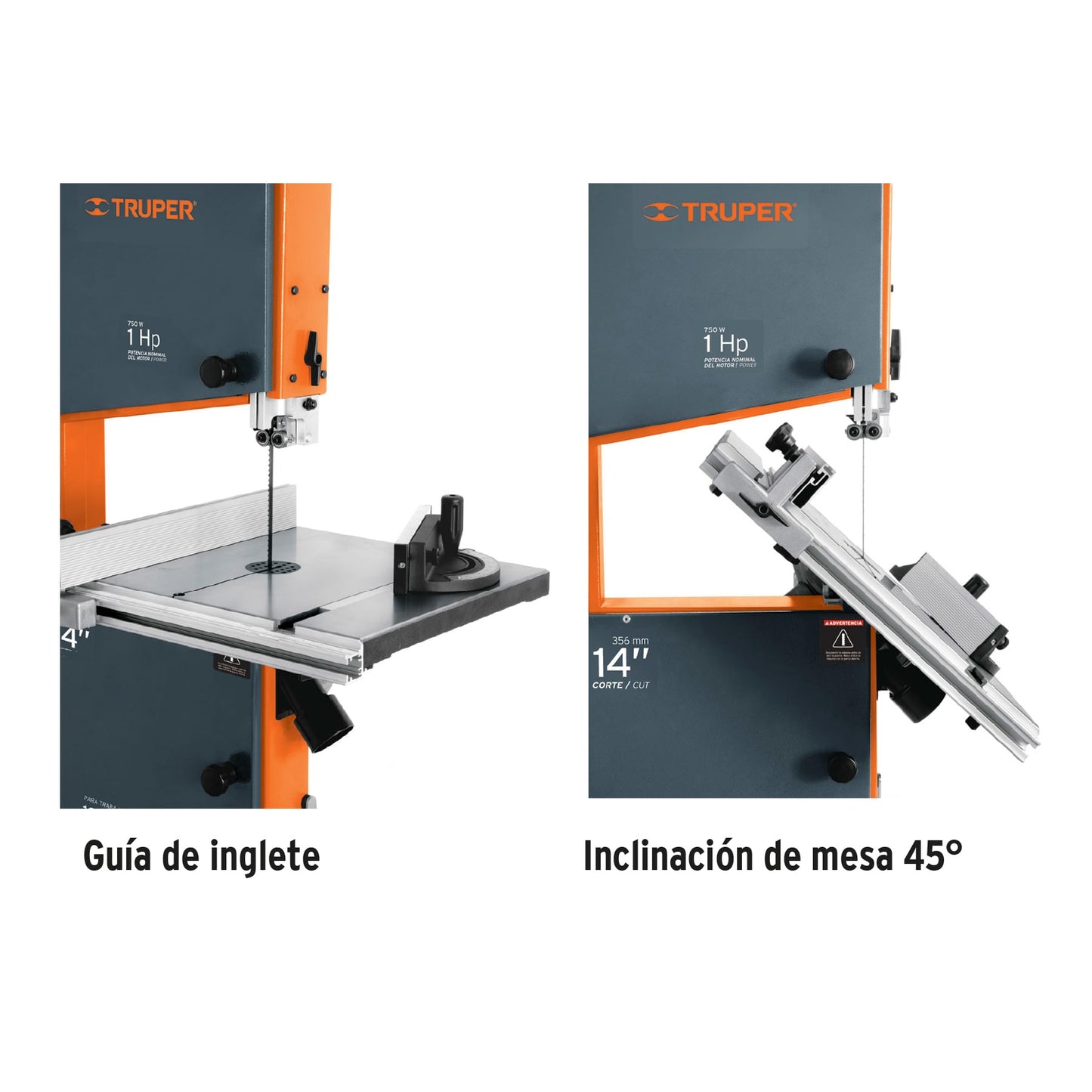 SCI-14E Sierra cinta 14", de 1HP