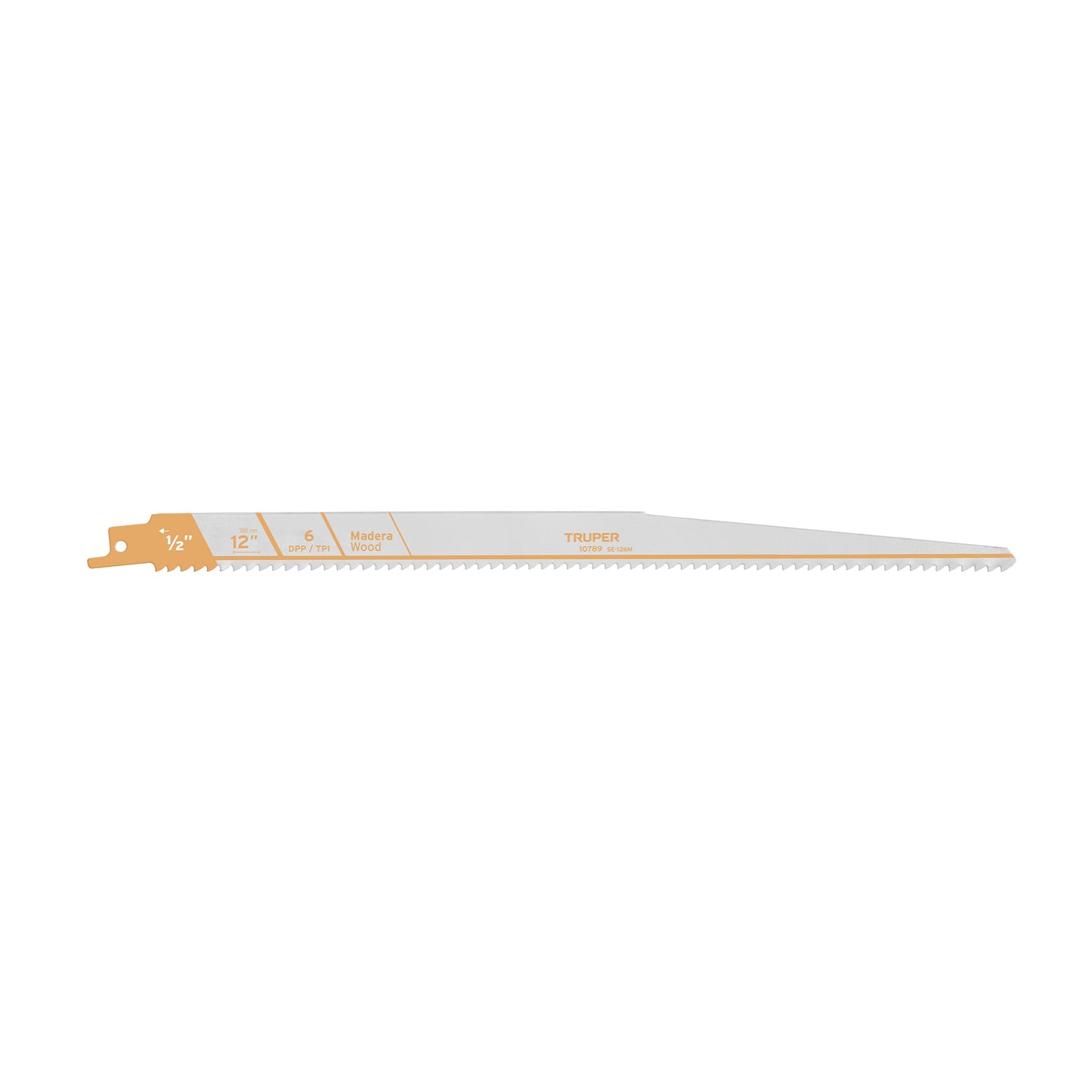 SE-126M Segueta sierra sable, 12', 6 DPP, cónica para madera, 2 pzas