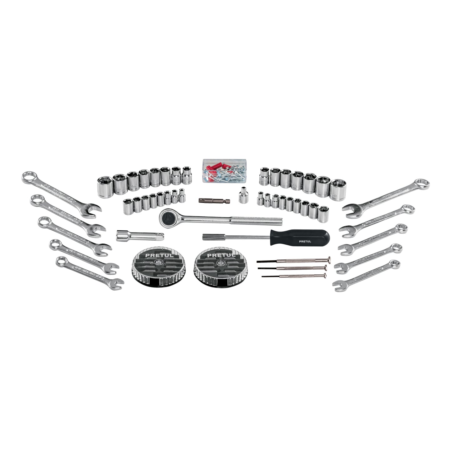 SET-100 Juego de herramientas, 100 piezas, Pretul