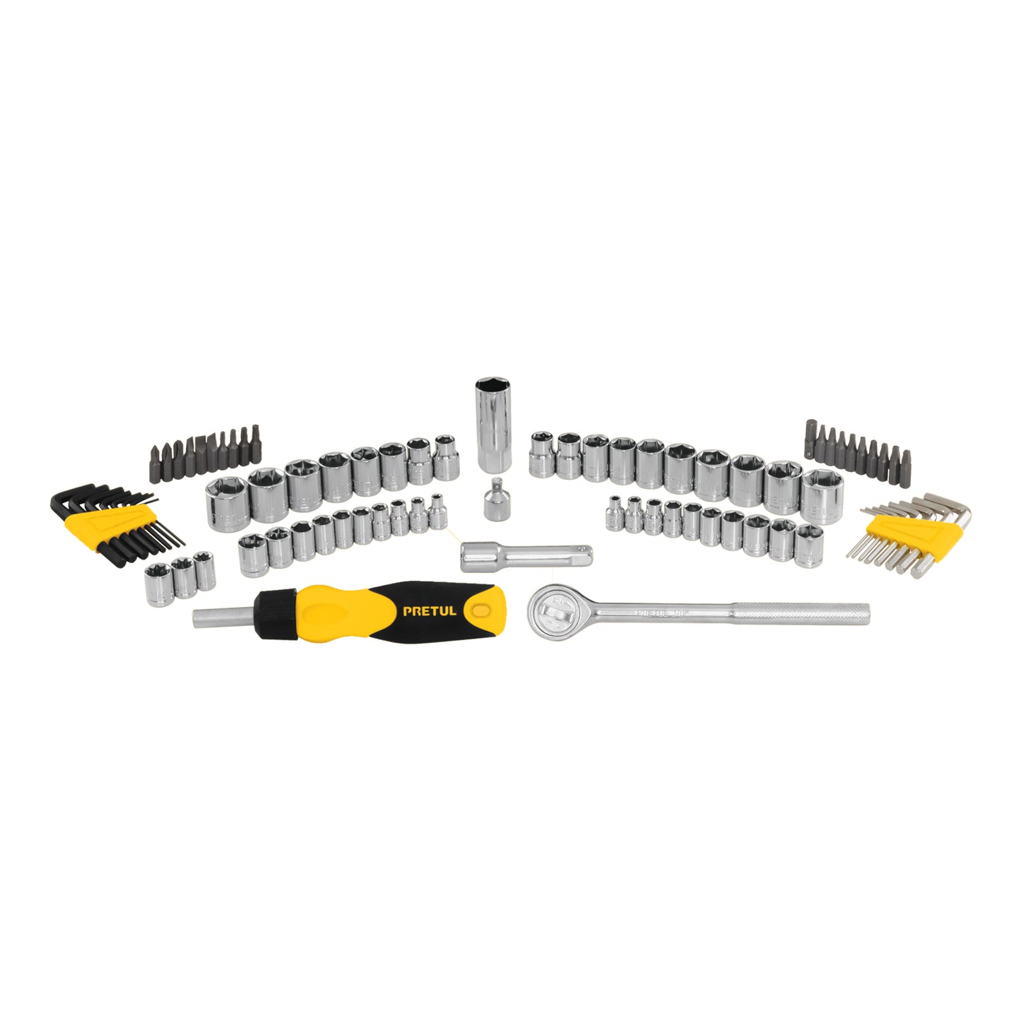 SET-85 Juego de herramientas, 85 piezas, Pretul