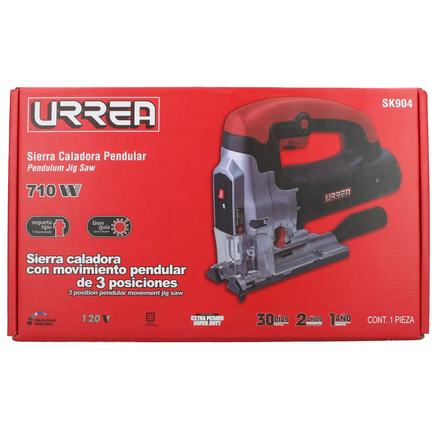 SK904 Sierra caladora pendular 80 mm 710W con guía láser