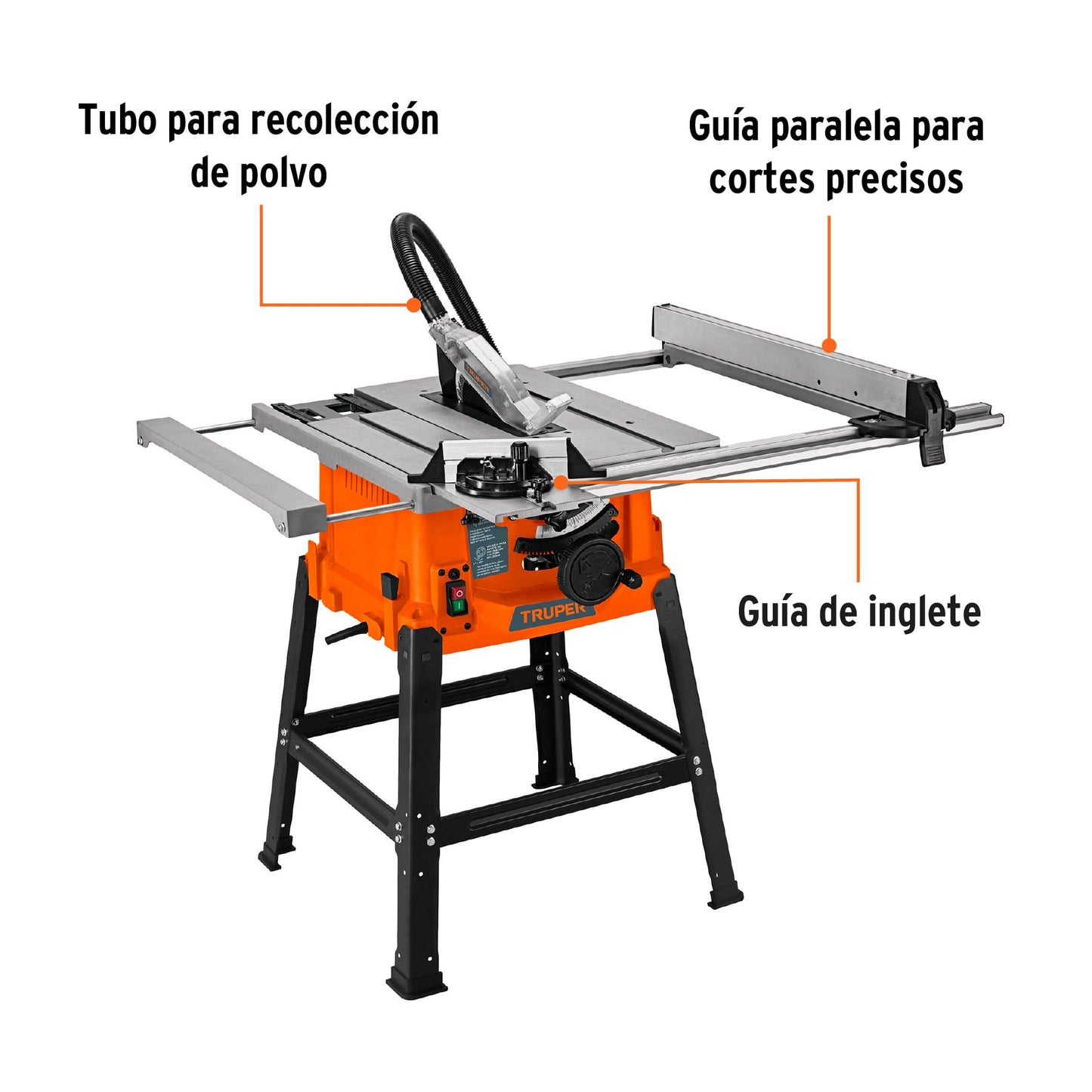 SME-10B Sierra de mesa 10' con base, 2.4 HP