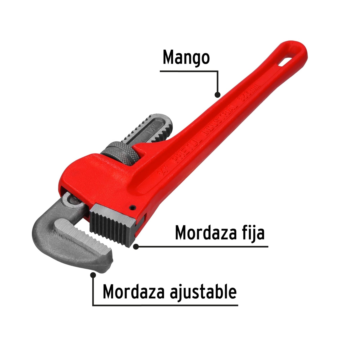 STI-14P Llave de tubo, 14", Pretul